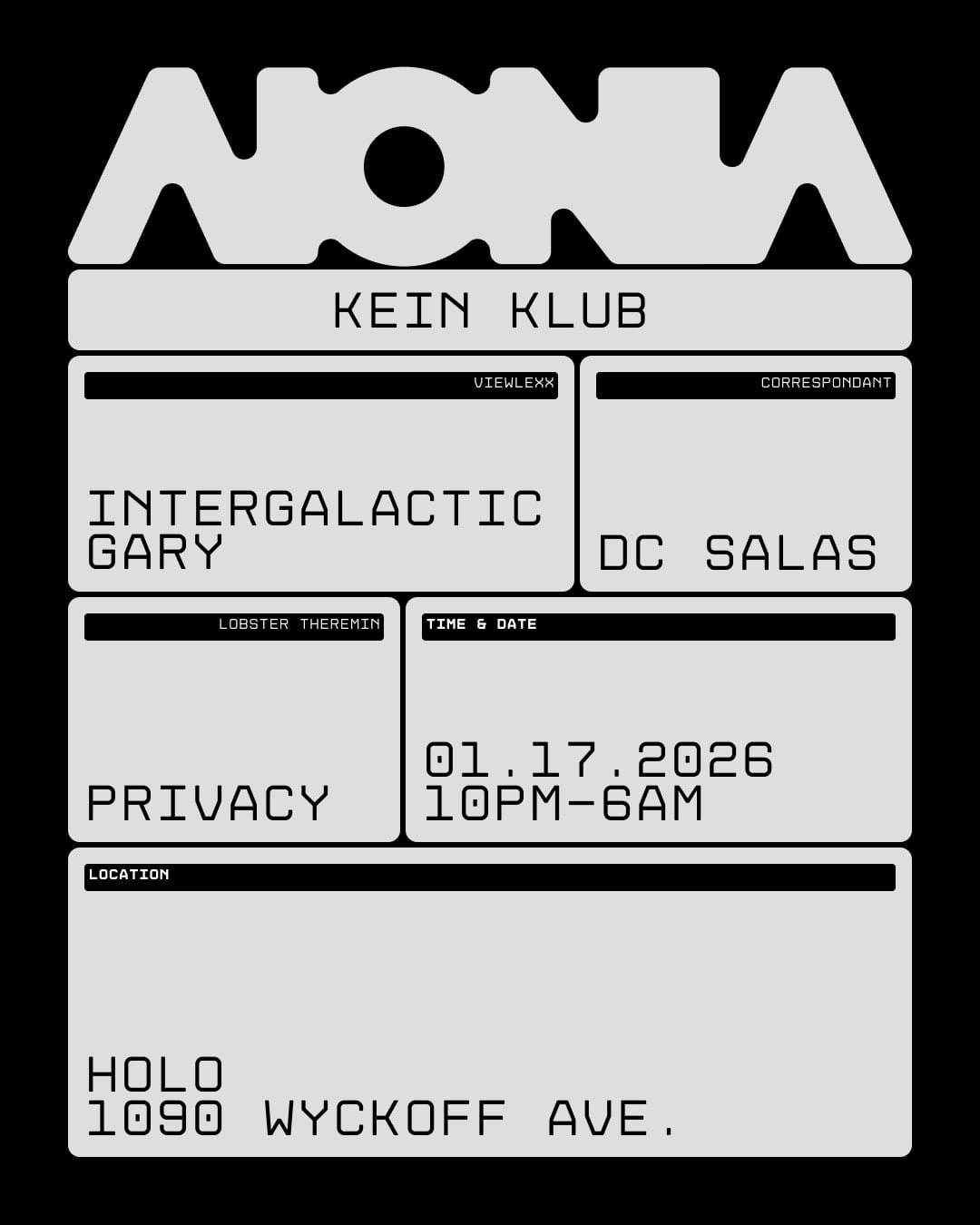 ◥◣ K E I N K L U B: Intergalactic Gary - Privacy - DC Salas ◢◤