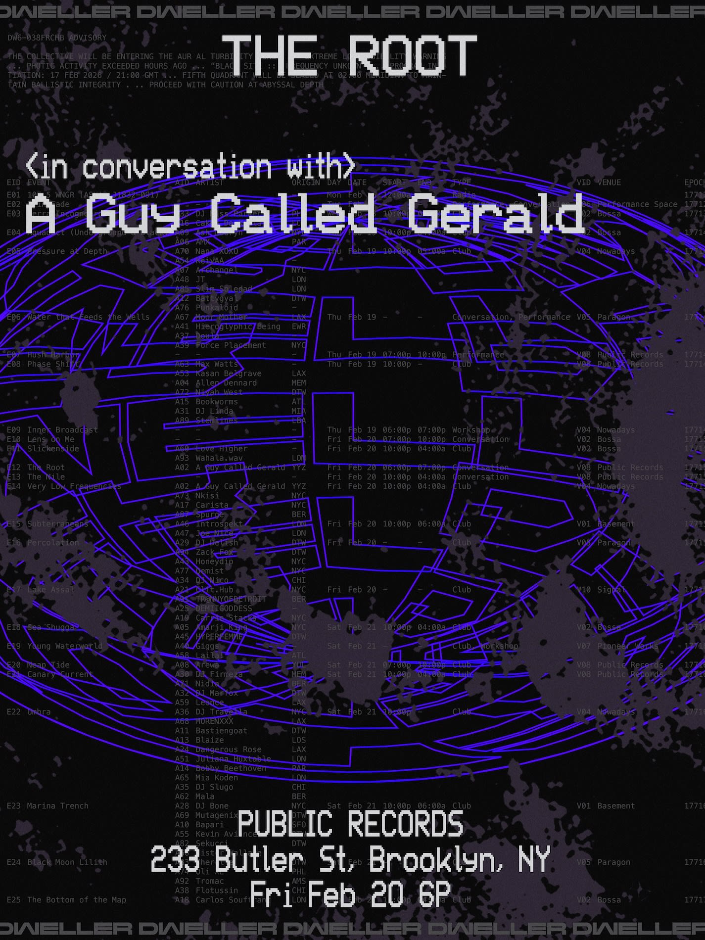 [Dweller] The Root: In Conversation With A Guy Called Gerald [Upstairs]