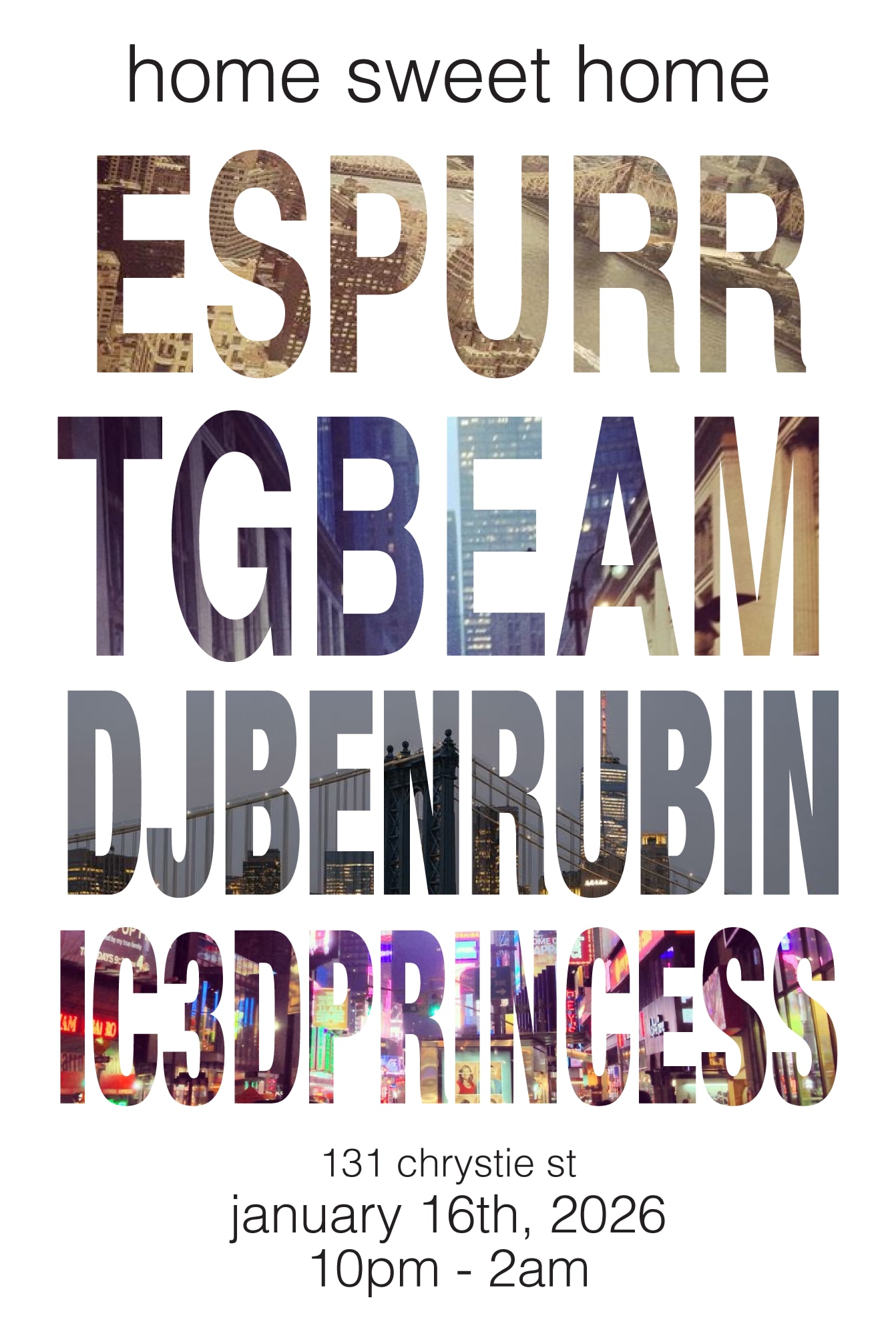 Espurr, Tgbeam, Dj Ben Rubin, & Ic3dprincess