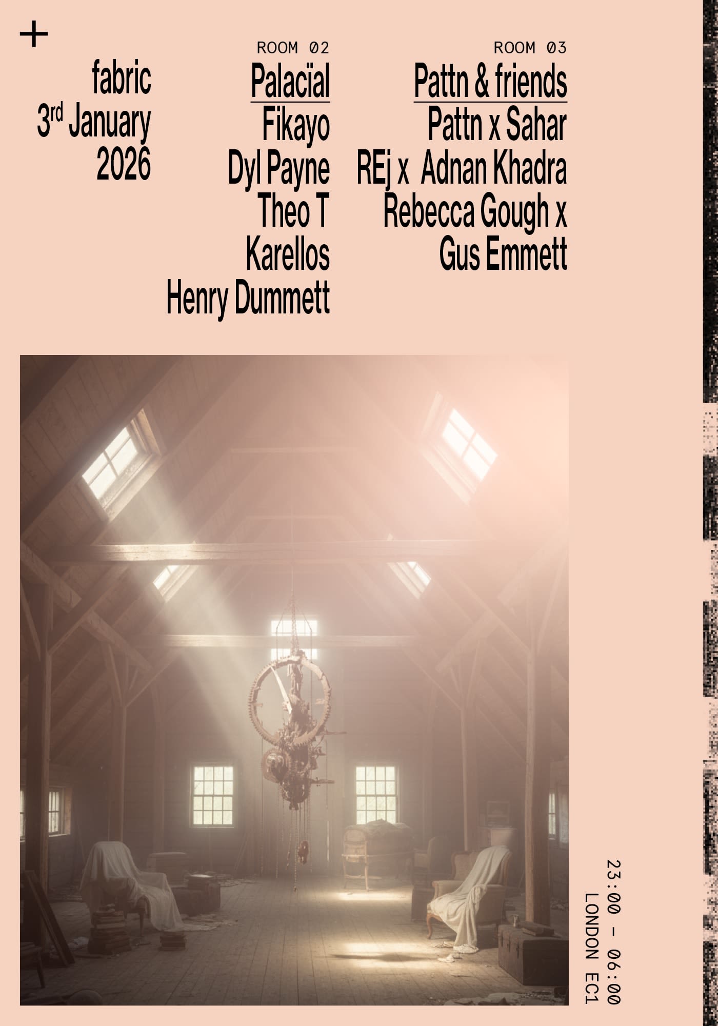 Fabric: Fikayo, Dyl Payne, Pattn, Sahar, Adnan Khadra, Rej, Theo T, Karellos, Henry Dummett