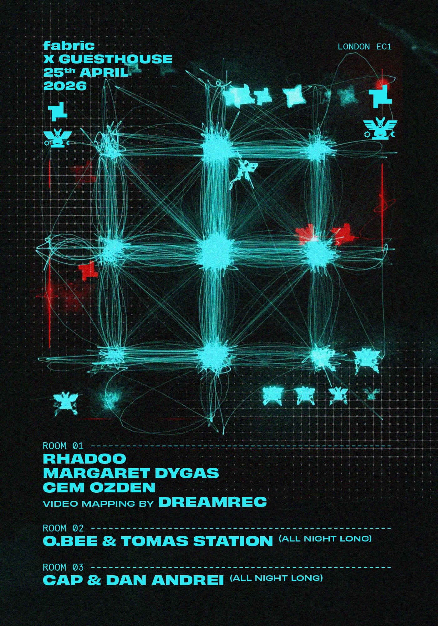 Fabric: Rhadoo, Margaret Dygas, Cem Ozden, O.Bee & Tomas Station, Cap & Dan Andrei