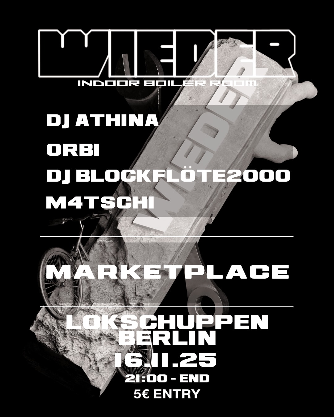Wieder: Boiler Room Setup + Marketplace