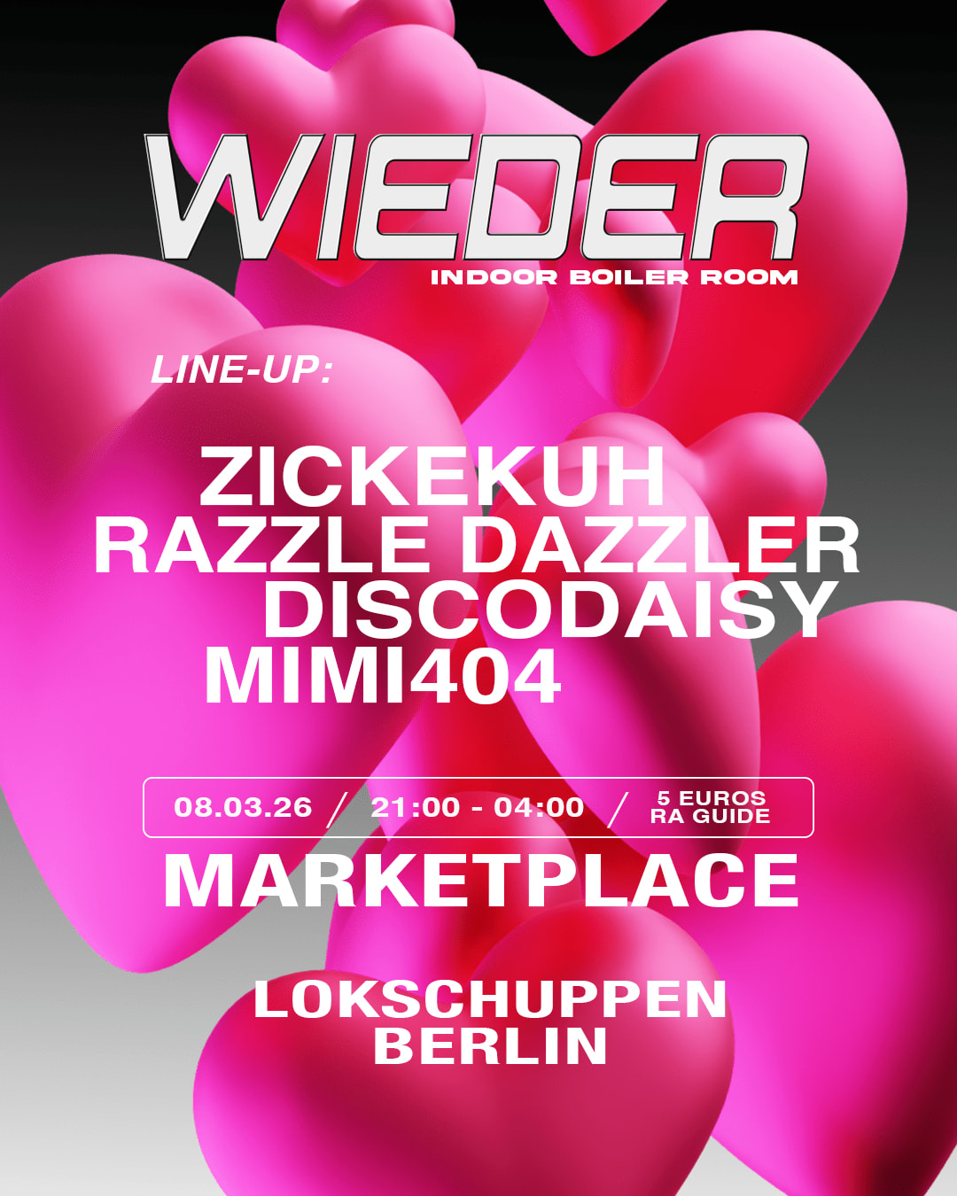 Wieder: Boiler Room Setup + Marketplace