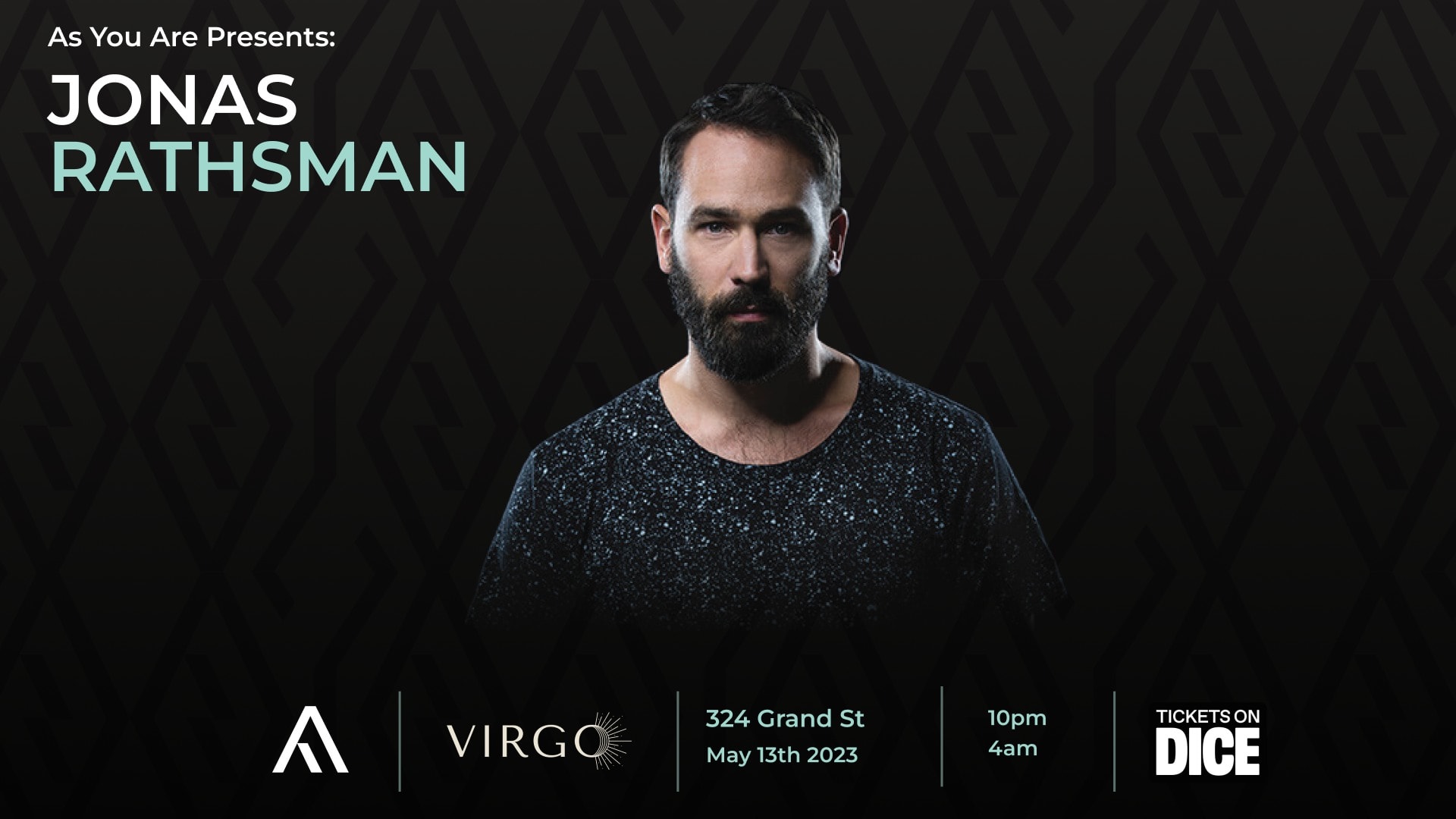 As You Are Presents Jonas Rathsman @ Virgo Nyc