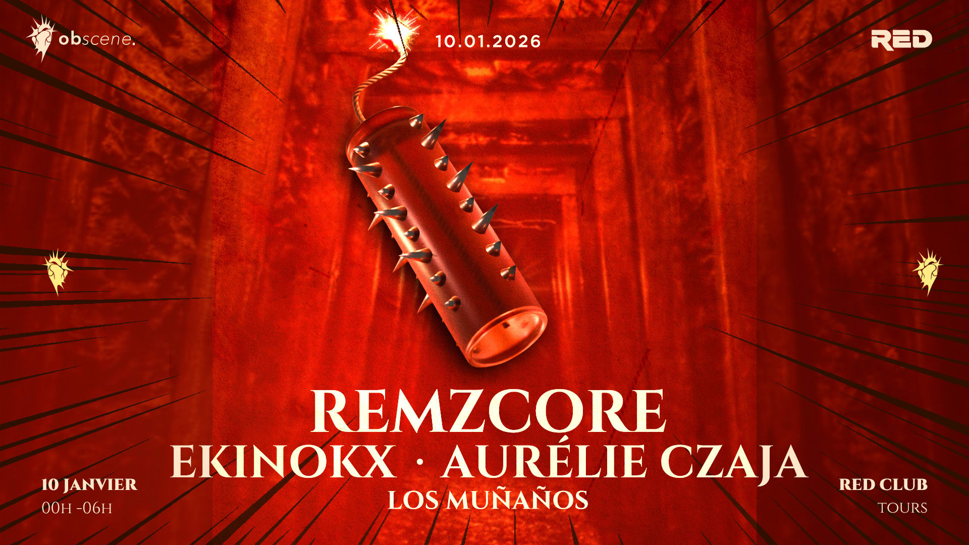 Obscene : Remzcore - Ekinokx - Aurélie Czaja - Los Muñaños