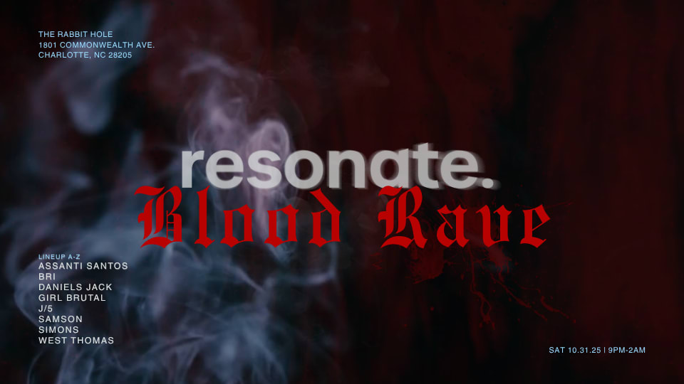 Resonate. Halloween Blood Rave