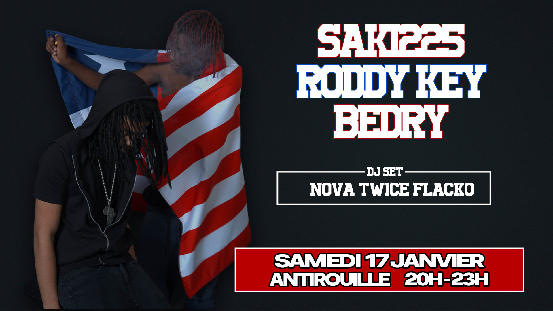 Concert Saki225 & Roddy Key + Bedry