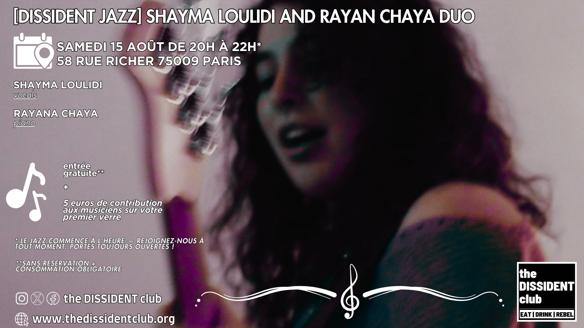 [Dissident Jazz] Shayma Loulidi And Rayan Chaya Duo