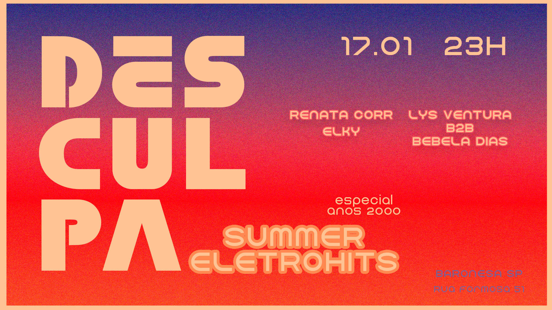 Desculpa Summer Eletrohits 17.01 @Baronesasp