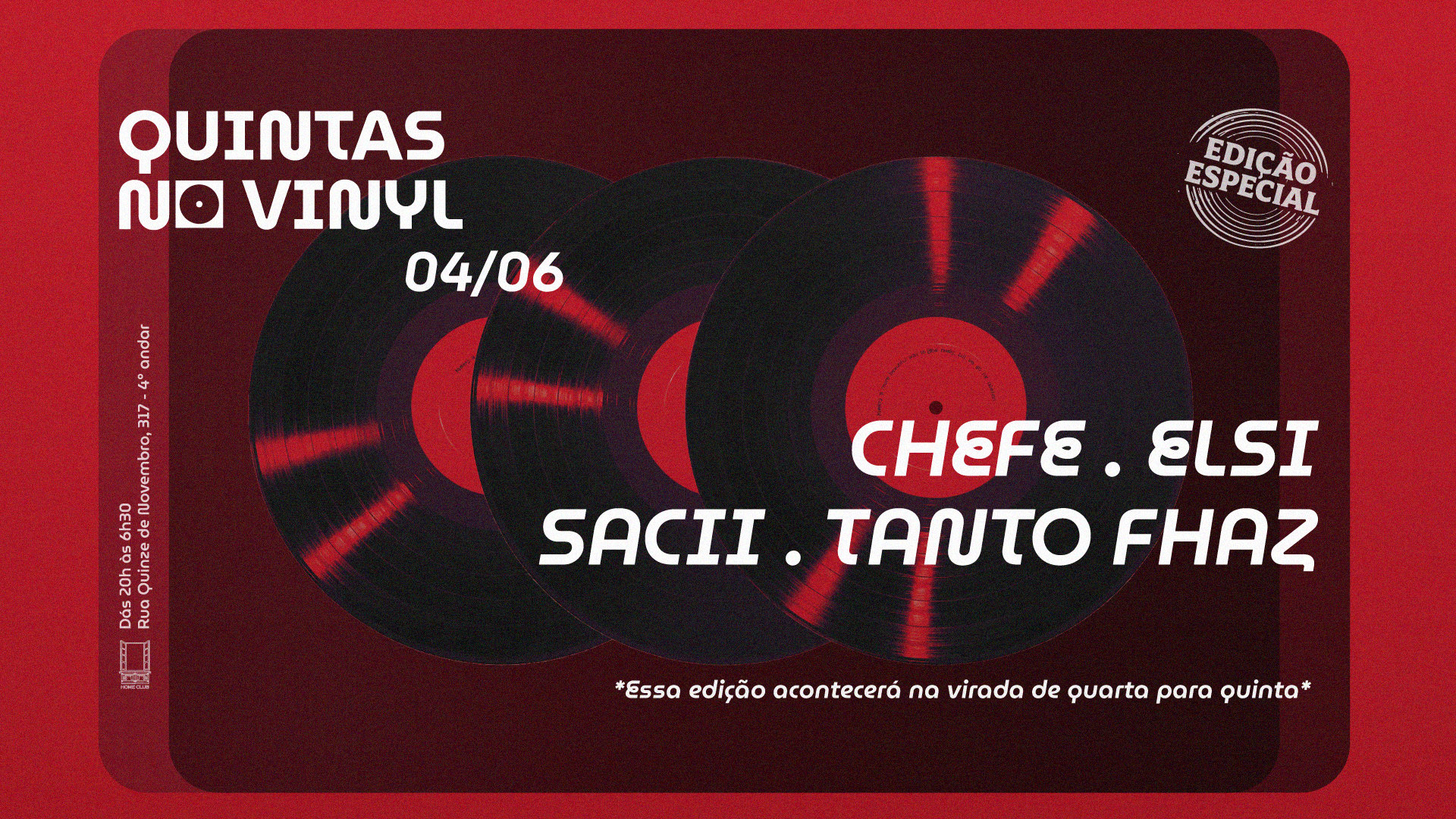 Quintas No Vinyl - Especial De Feriado