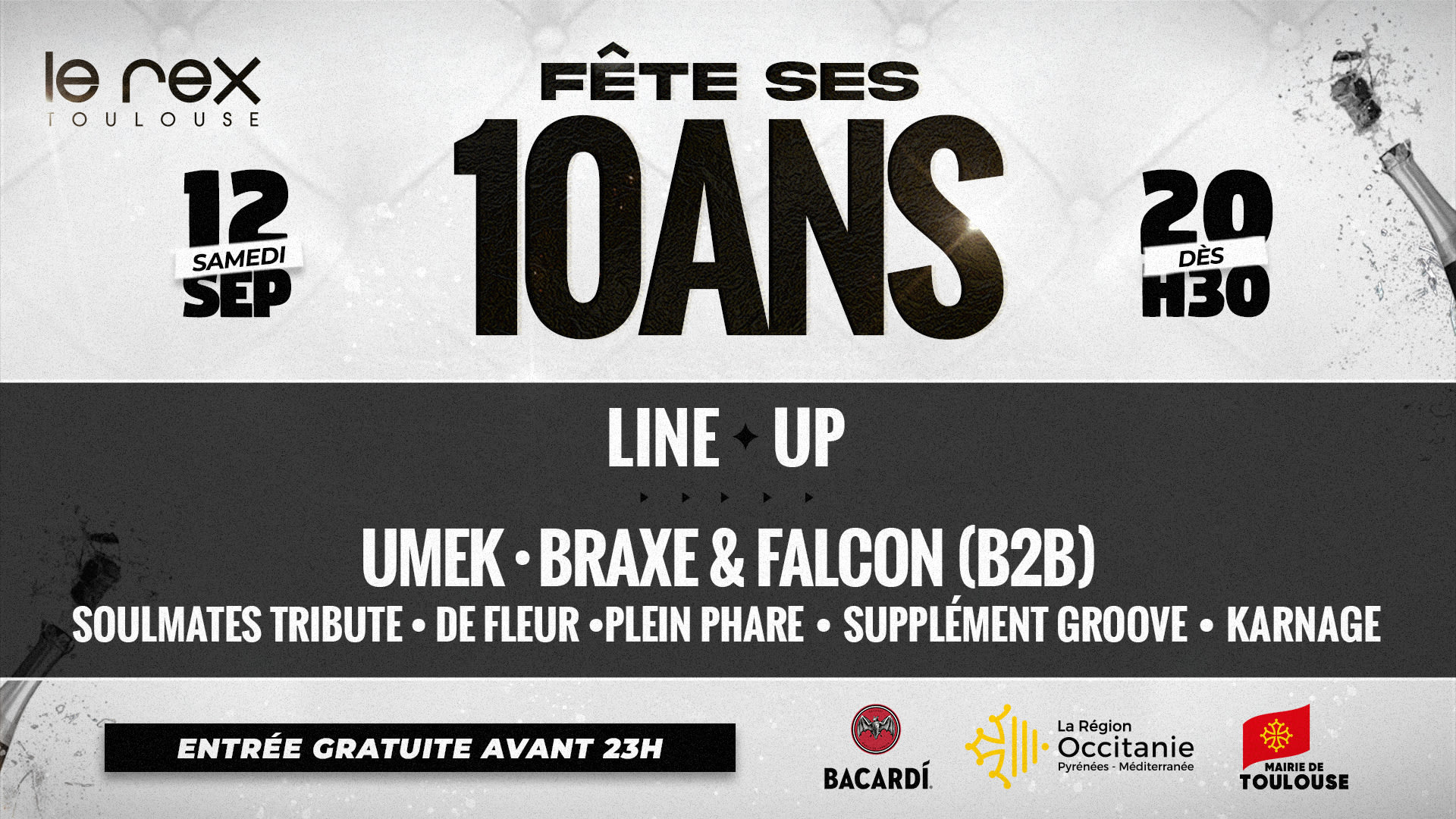 Le Rex Fête Ses 10 Ans ! (Entrée Gratuite De 20h30 À 23h00)