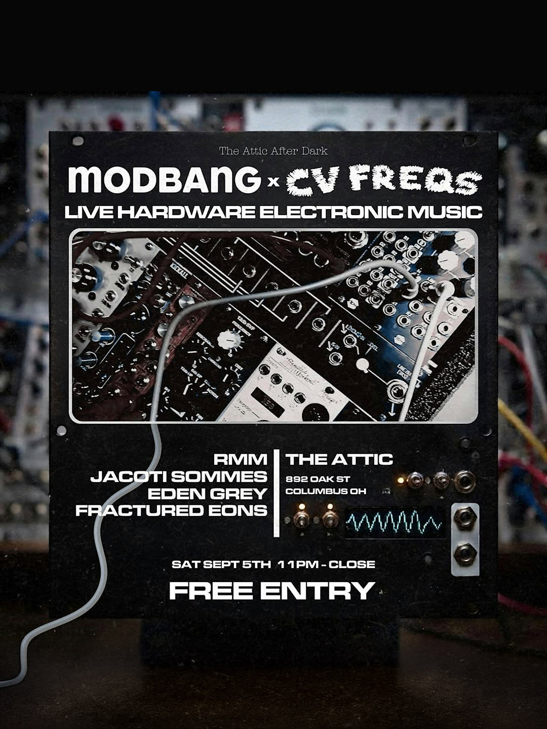 The Attic After Dark Live Edm Featuring Modbang / CV Freqs