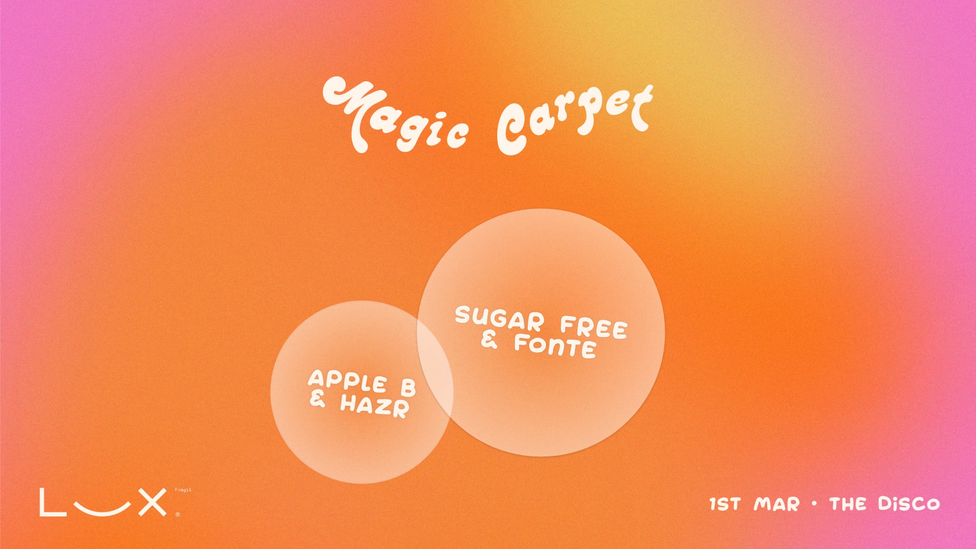 Magic Carpet With Sugar Free & Fonte