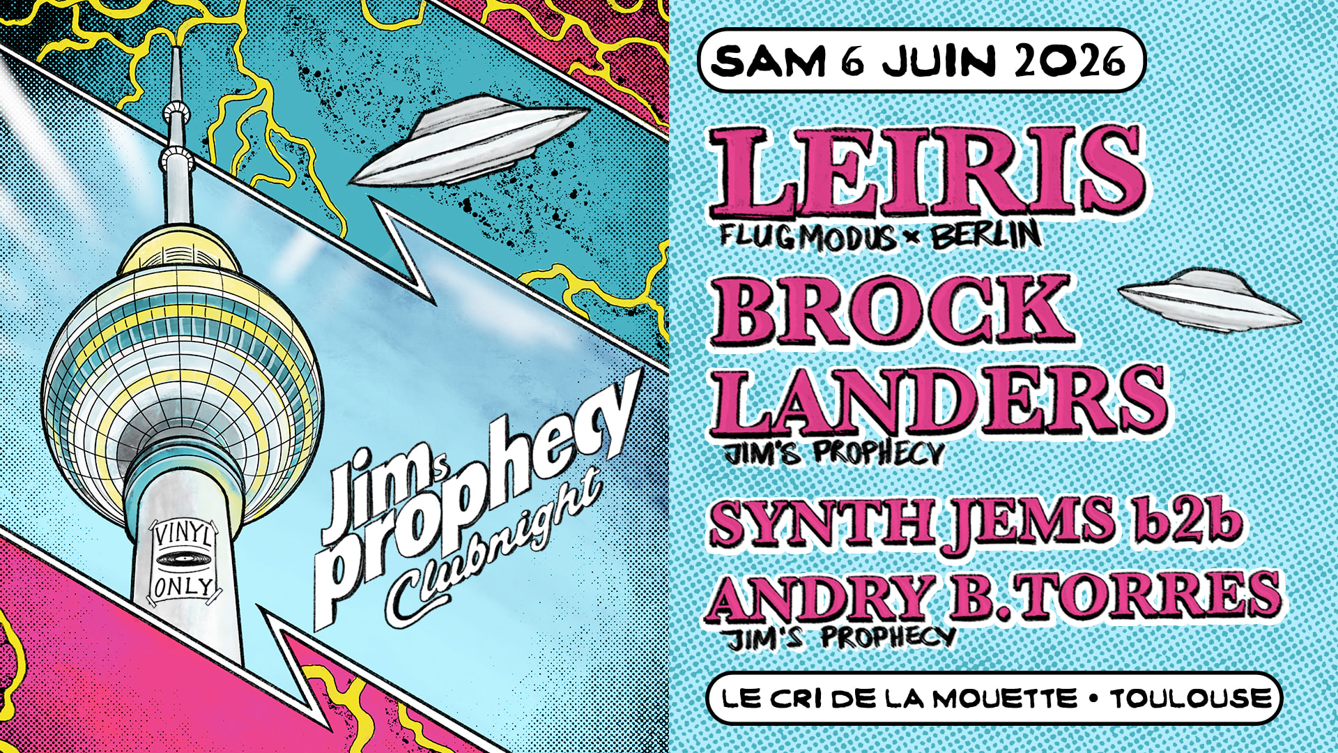 Jim's Prophecy Clubnight Invite Leiris (Berlin) After Aso