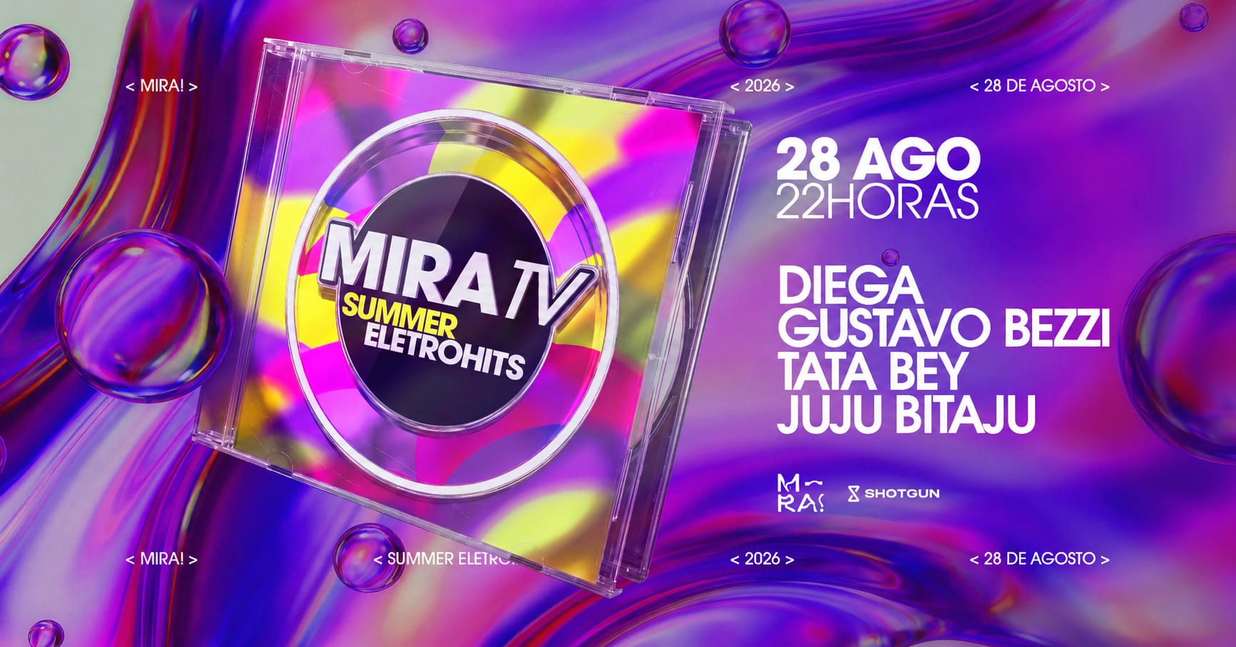 Miratv Summer Eletrohits | 28/08 - 22h