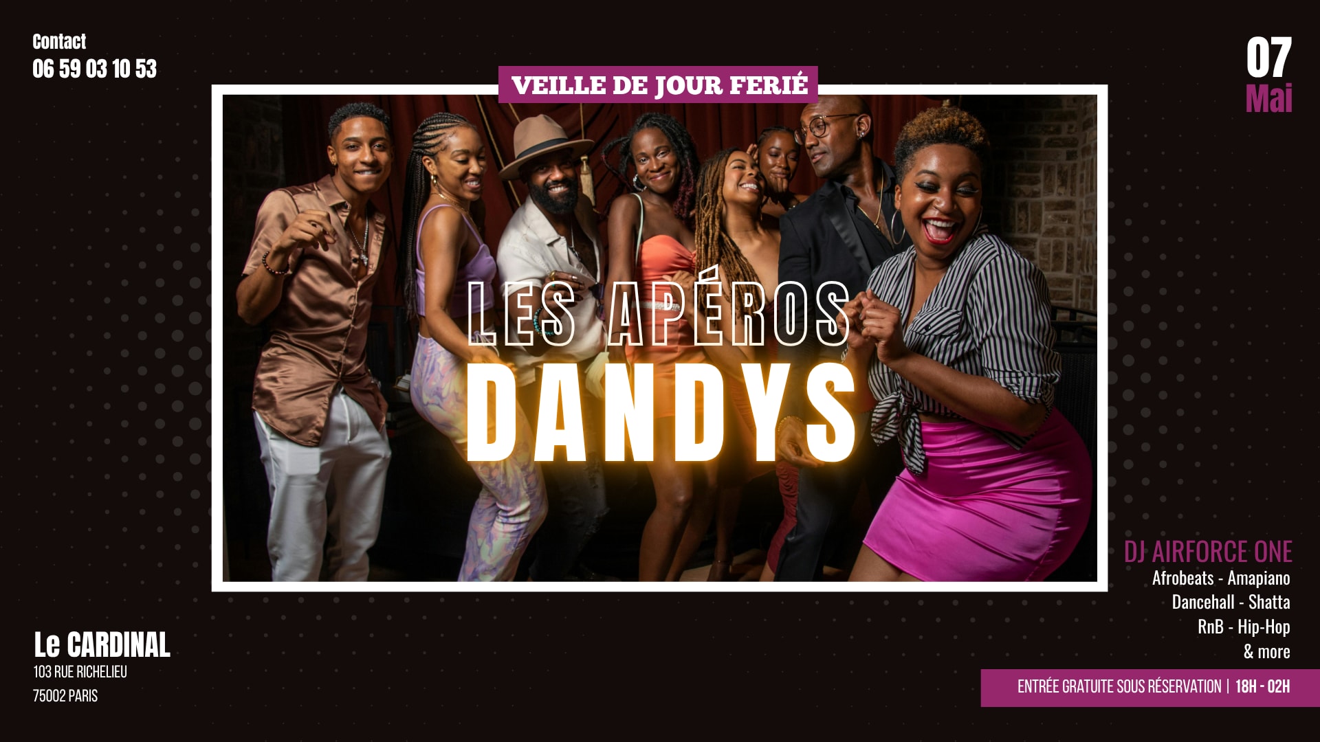 Les Apéros Dandys - Veille De Jour Férié | Afro Afterwork