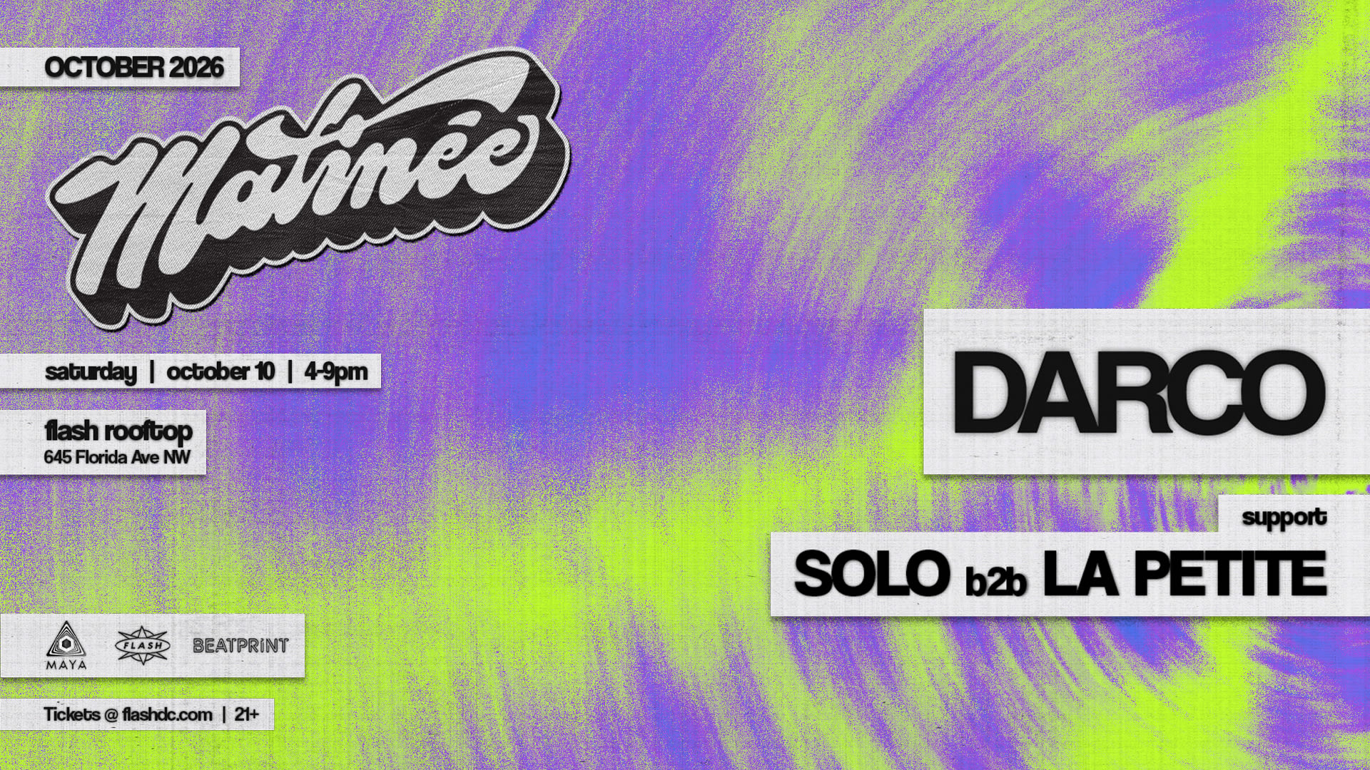 Matinée Presents: Darco