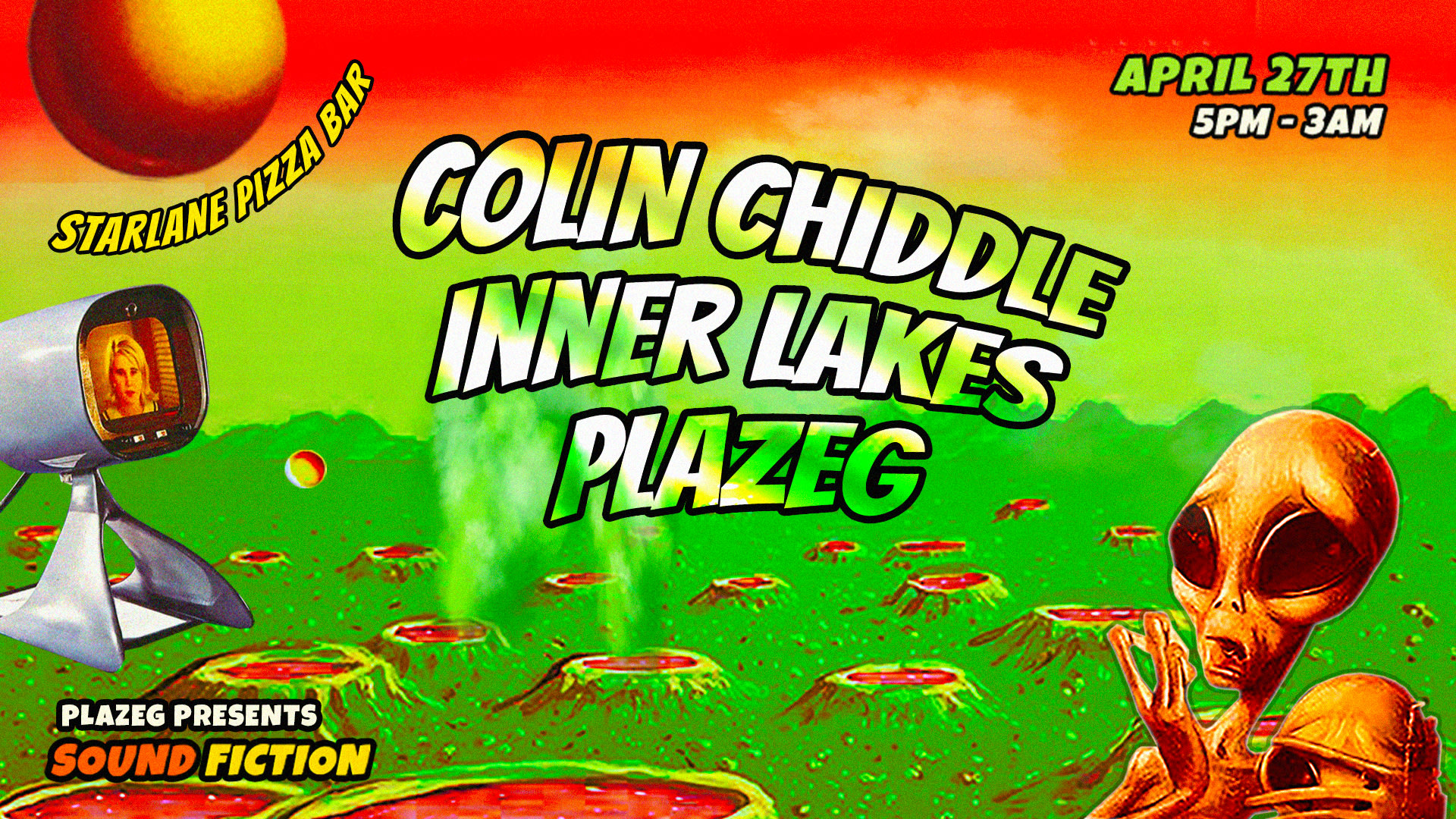 Plazeg Invites Colin Chiddle & Inner Lakes