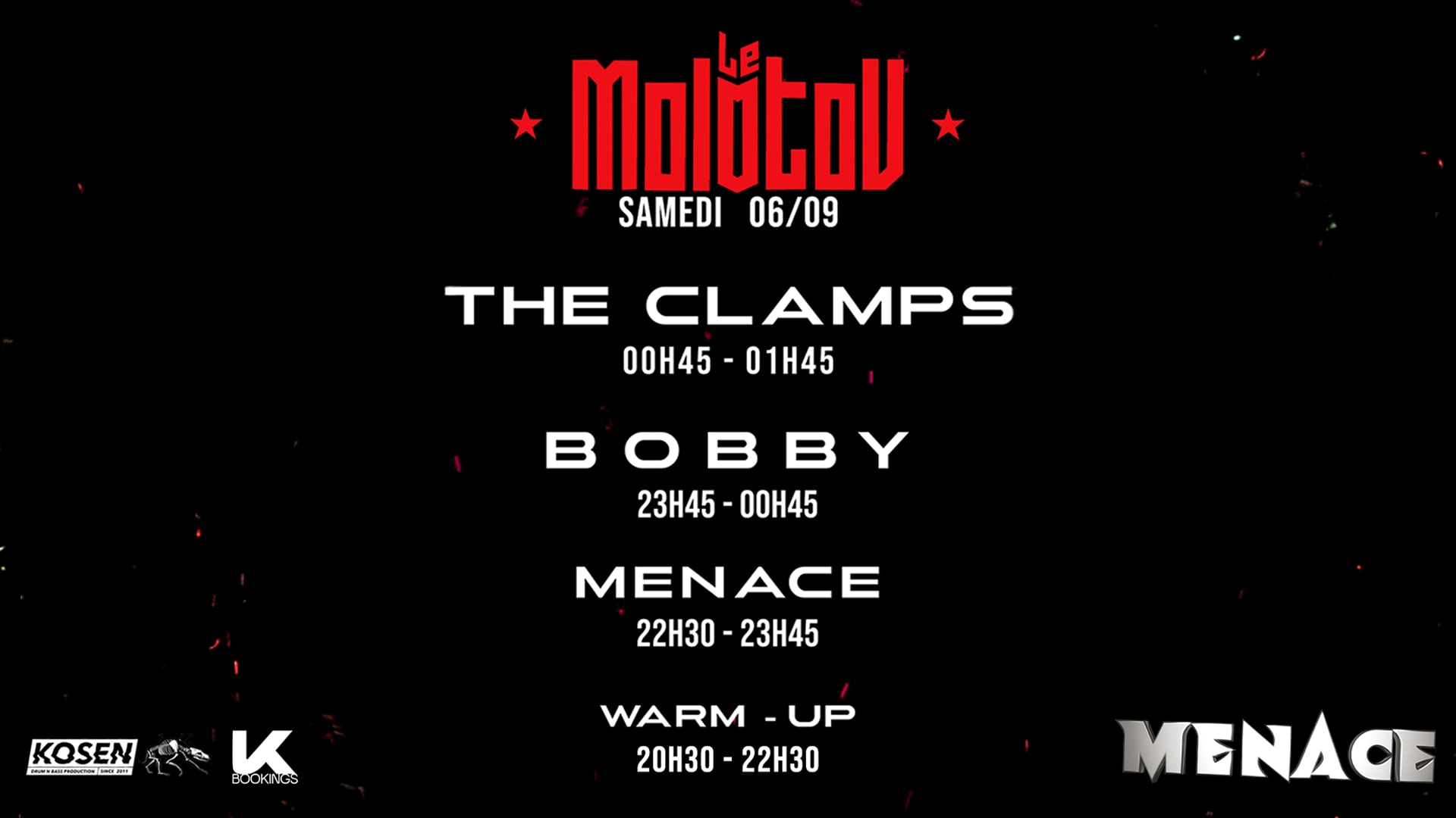 The Clamps / Bobby / Menace - Le Molotov, Marseille