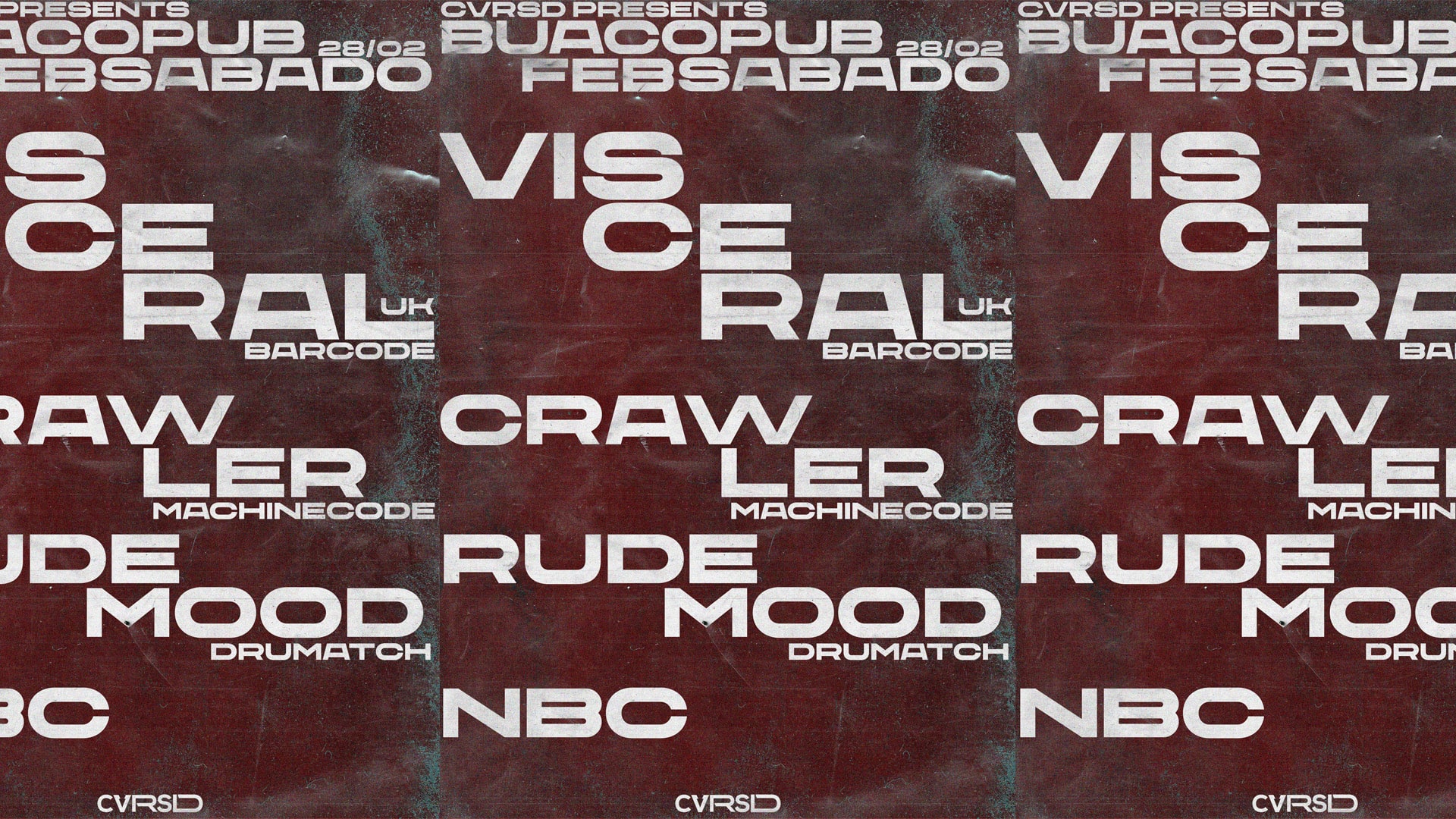 Cvrsd Night W/ Visceral @ Buraco Pub