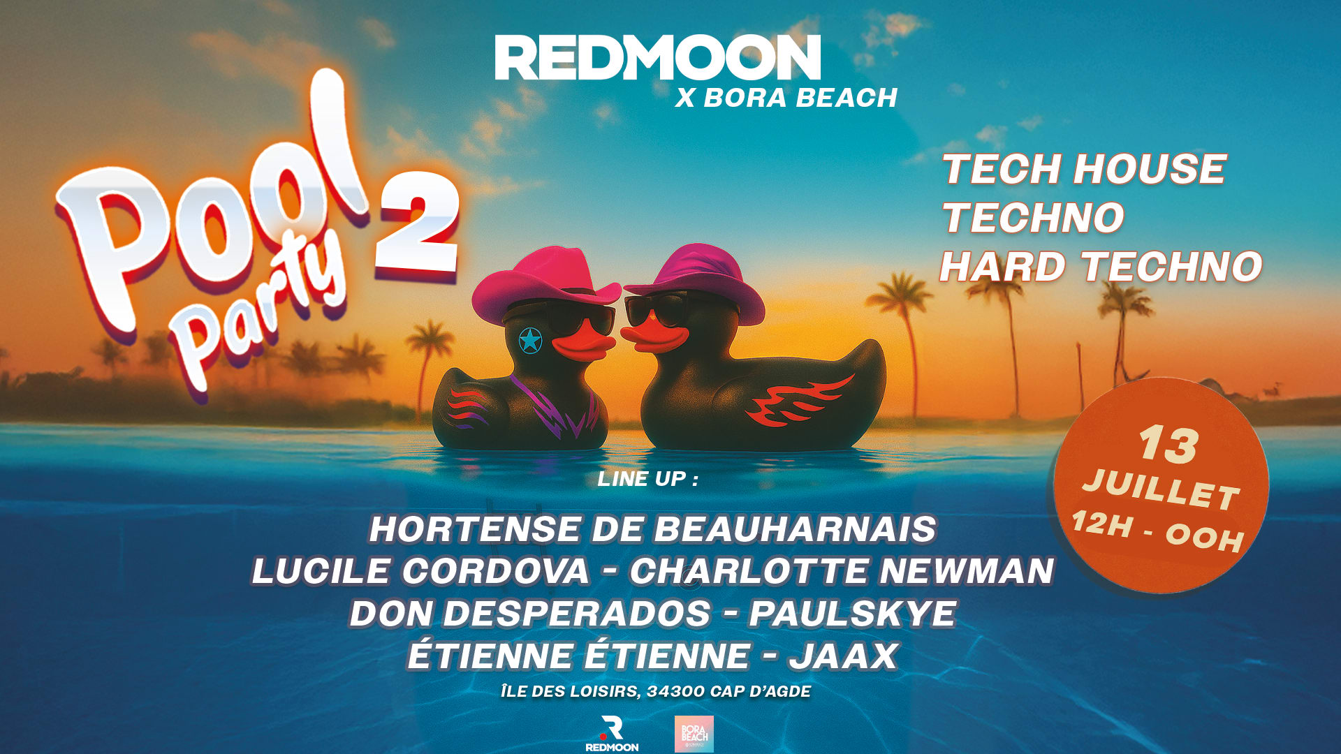 Pool Party Techno - Redmoon X Bora Beach