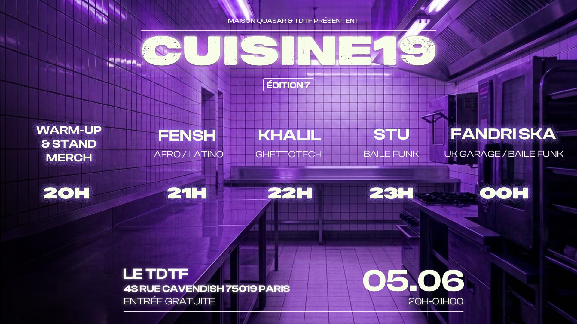 Cuisine19 #7 W/ Fandri Ska, Stu, Khalil & Fensh