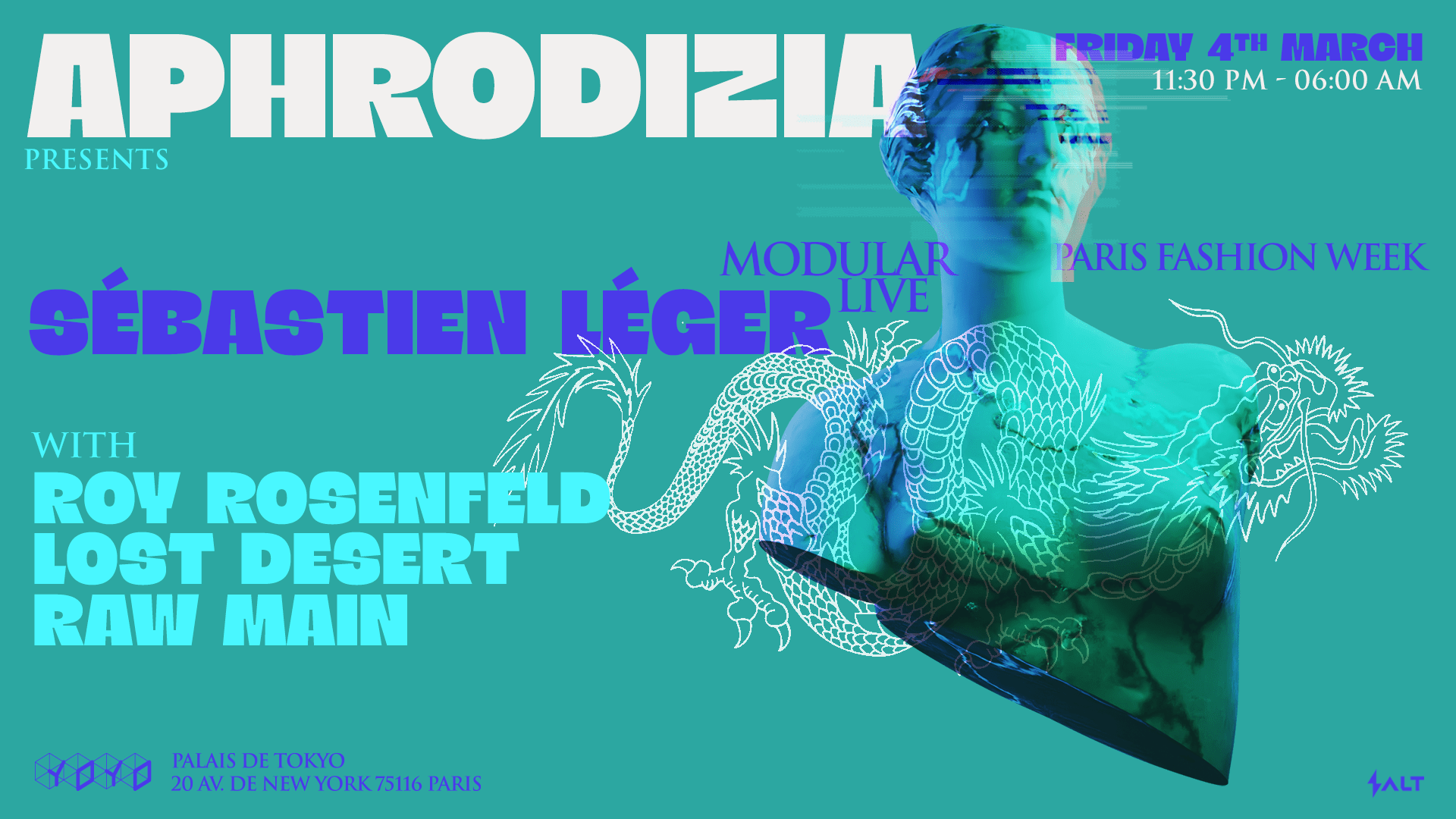 Aphrodizia Presents : Sébastien Léger Modular Live - Pfw