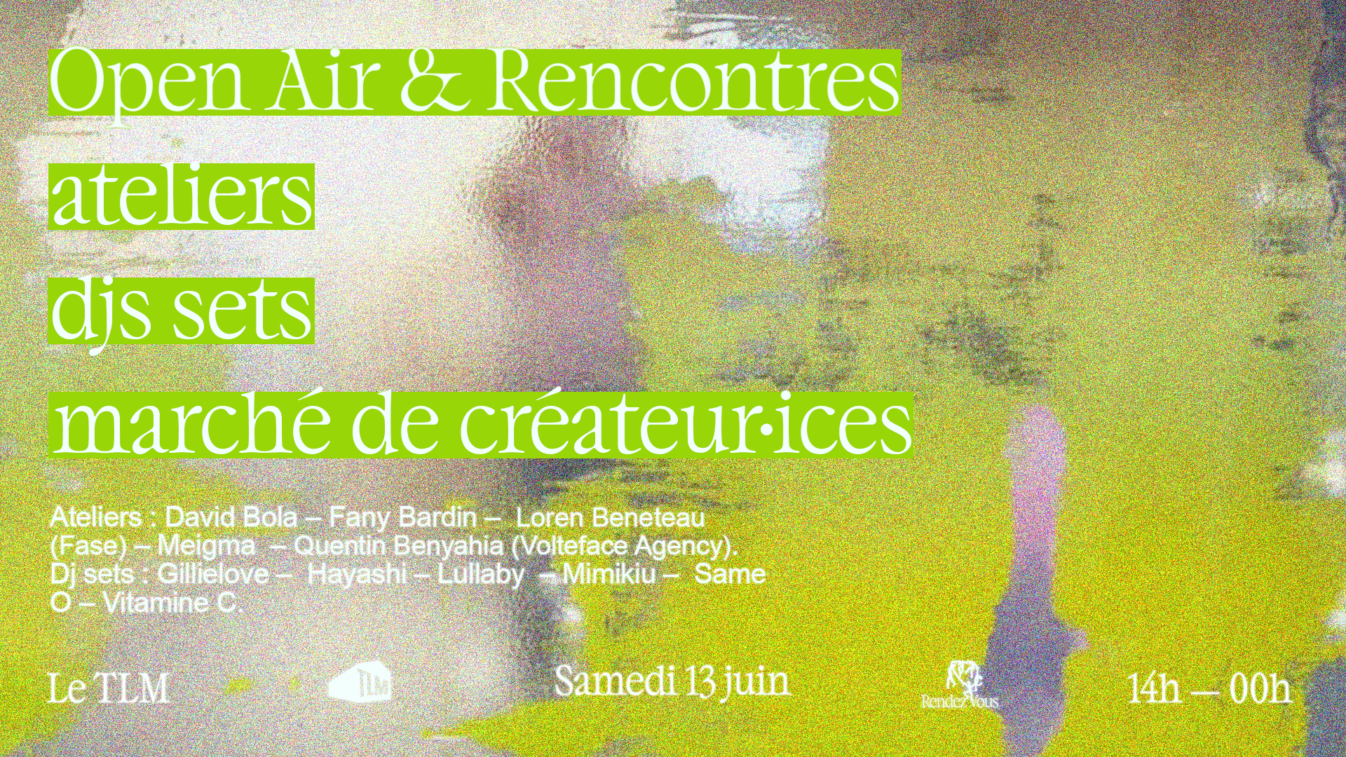 Open Air & Rencontres | Ateliers, Djs Sets, Marché