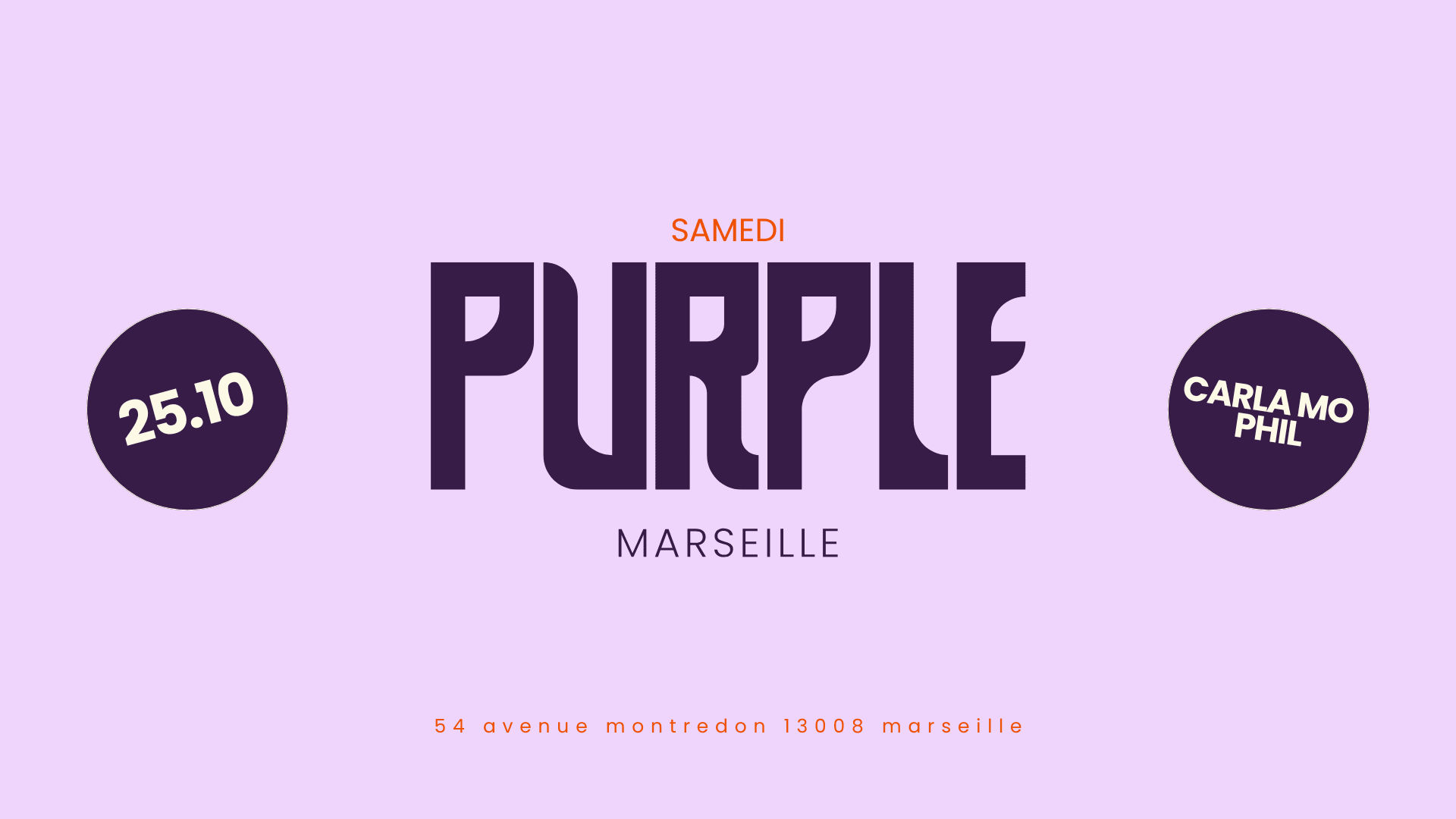 Carla Mo At Purple - Samedi 25 Oct