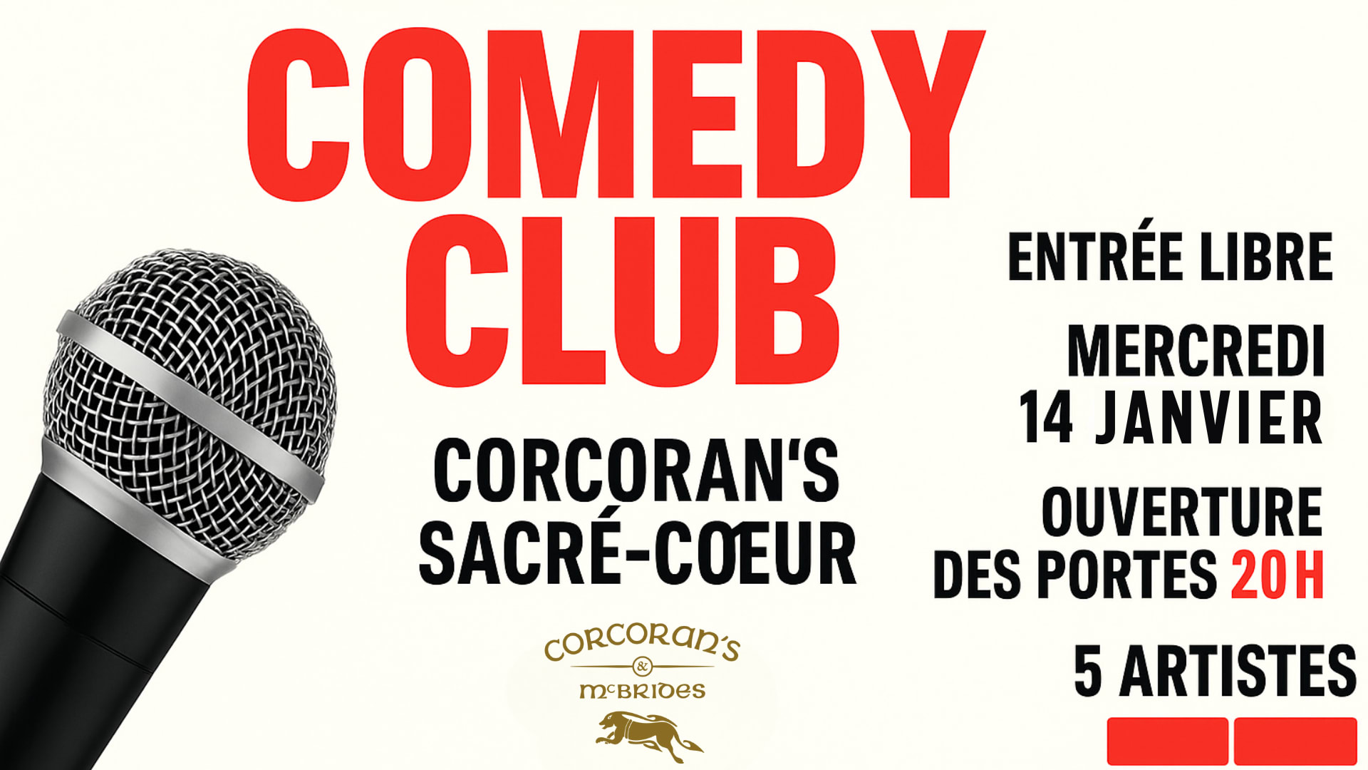 Comedy Club — Corcoran’S Sacré-Coeur Vol 2