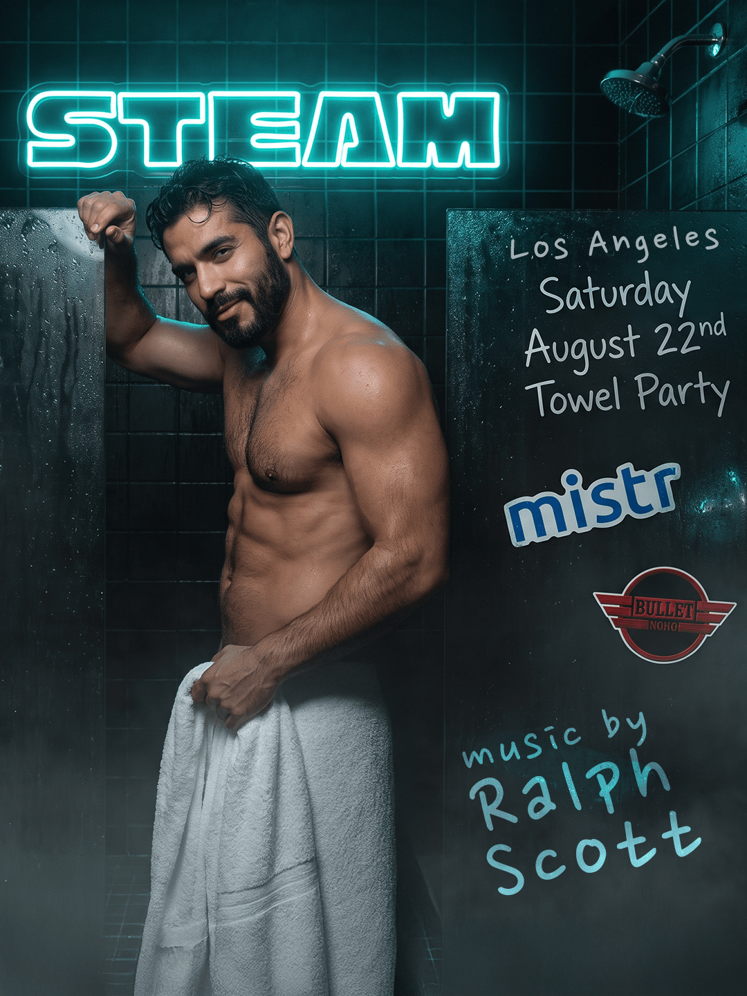 Steam Towel Party Los Angeles | August Edition