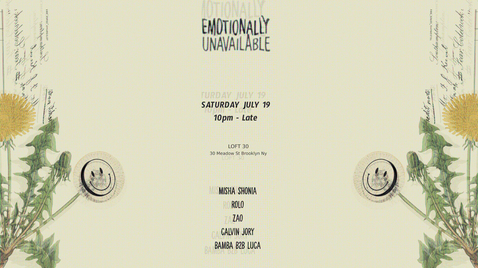 Emotionally Unavailable At Loft30