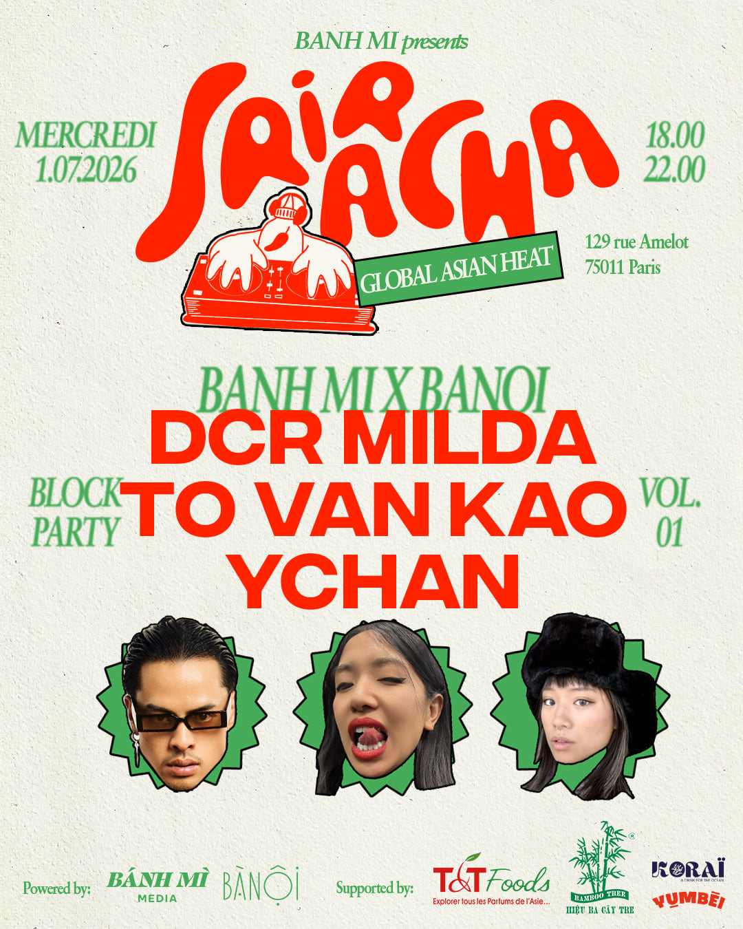 Sriracha Block Party Vol.1 : Banoi X Banh MI