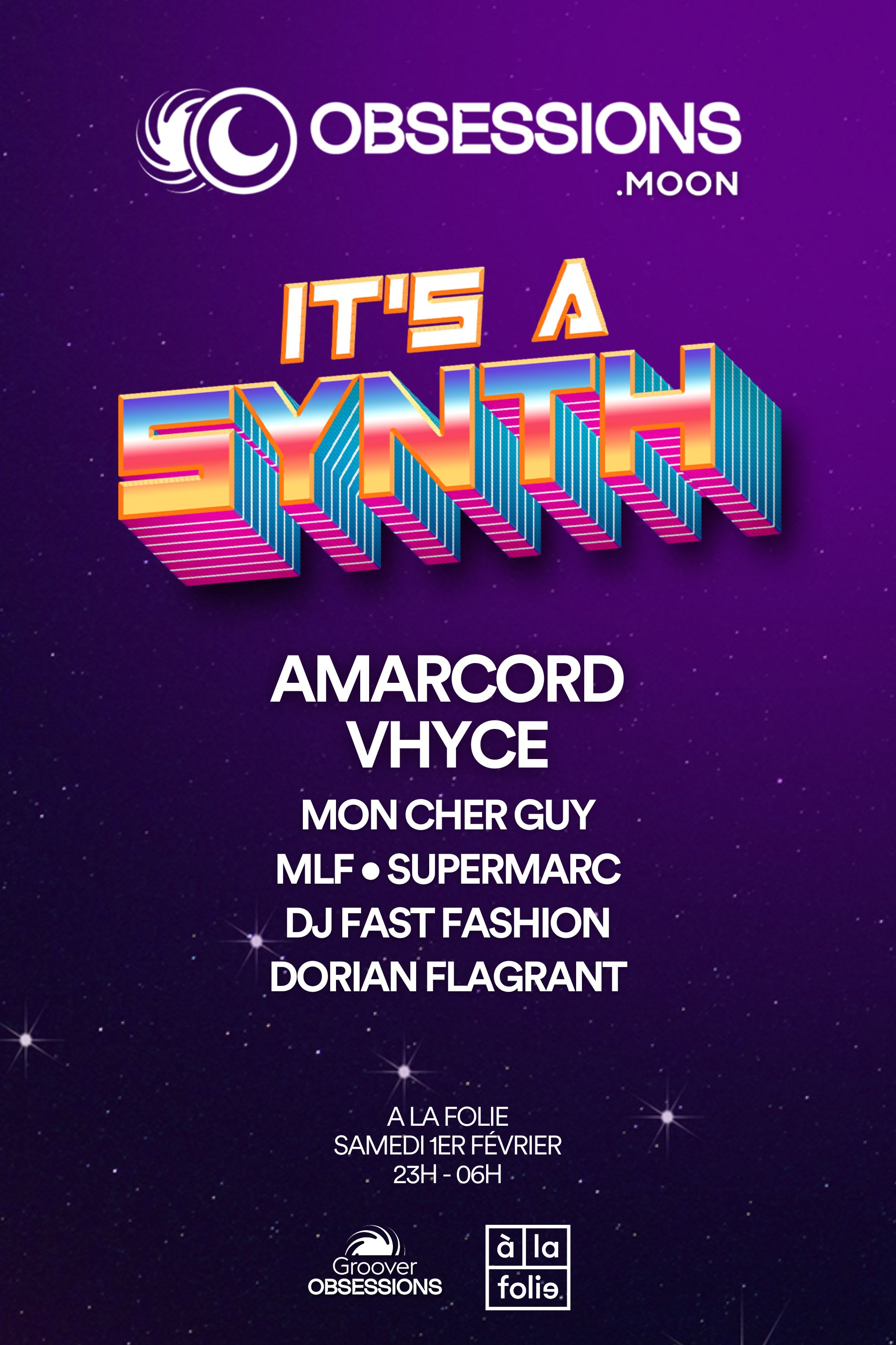 It's A Synth: Club Night À La Folie - Vhyce, Amarcord & More