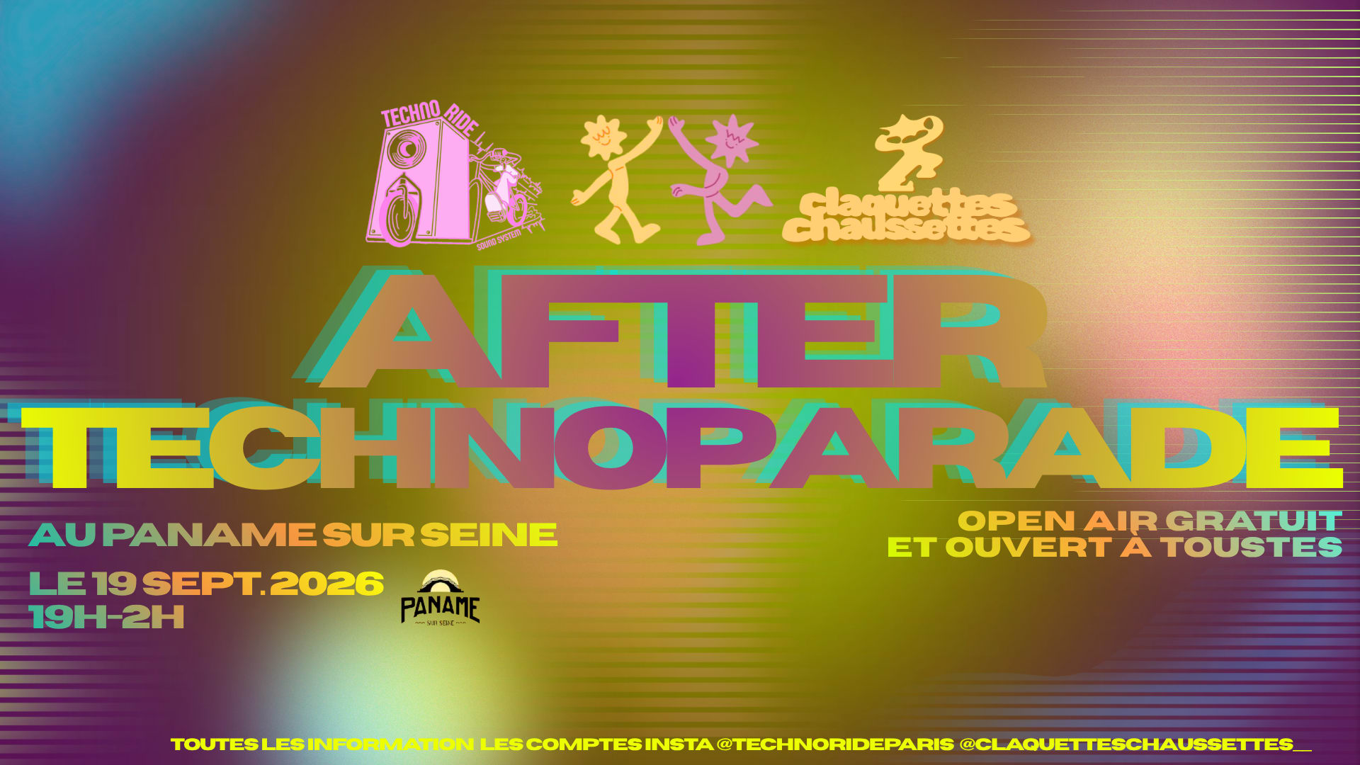 Technoride X Claquettes Chaussettes [After Techno Parade]