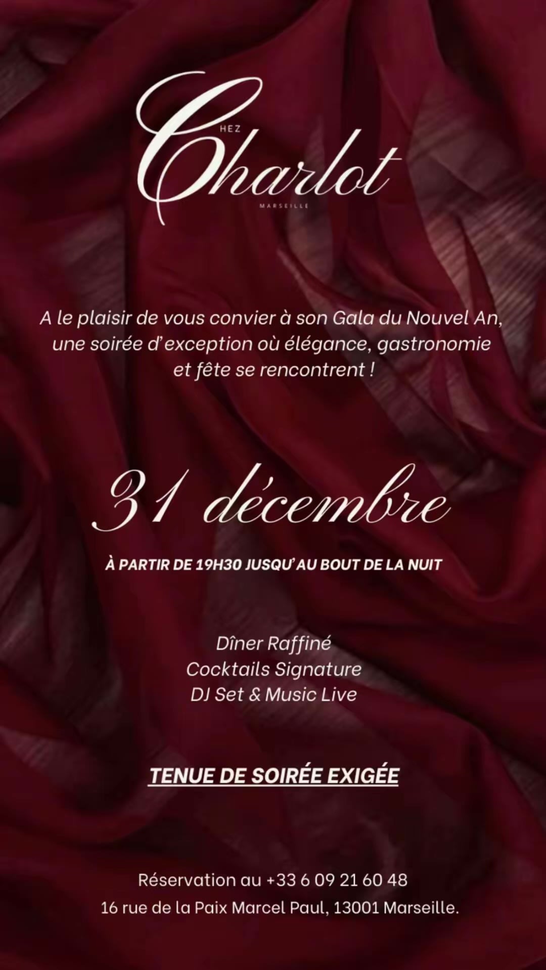 Gala Nouvel An - Chez Charlot