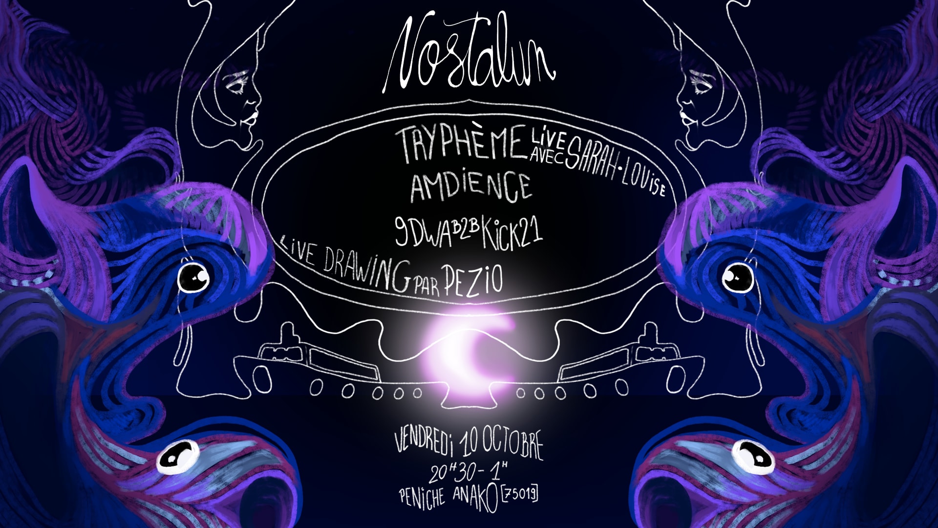 Nostalun W/ Tryphème (Live), Amdience, Kick21 B2b 9dwa