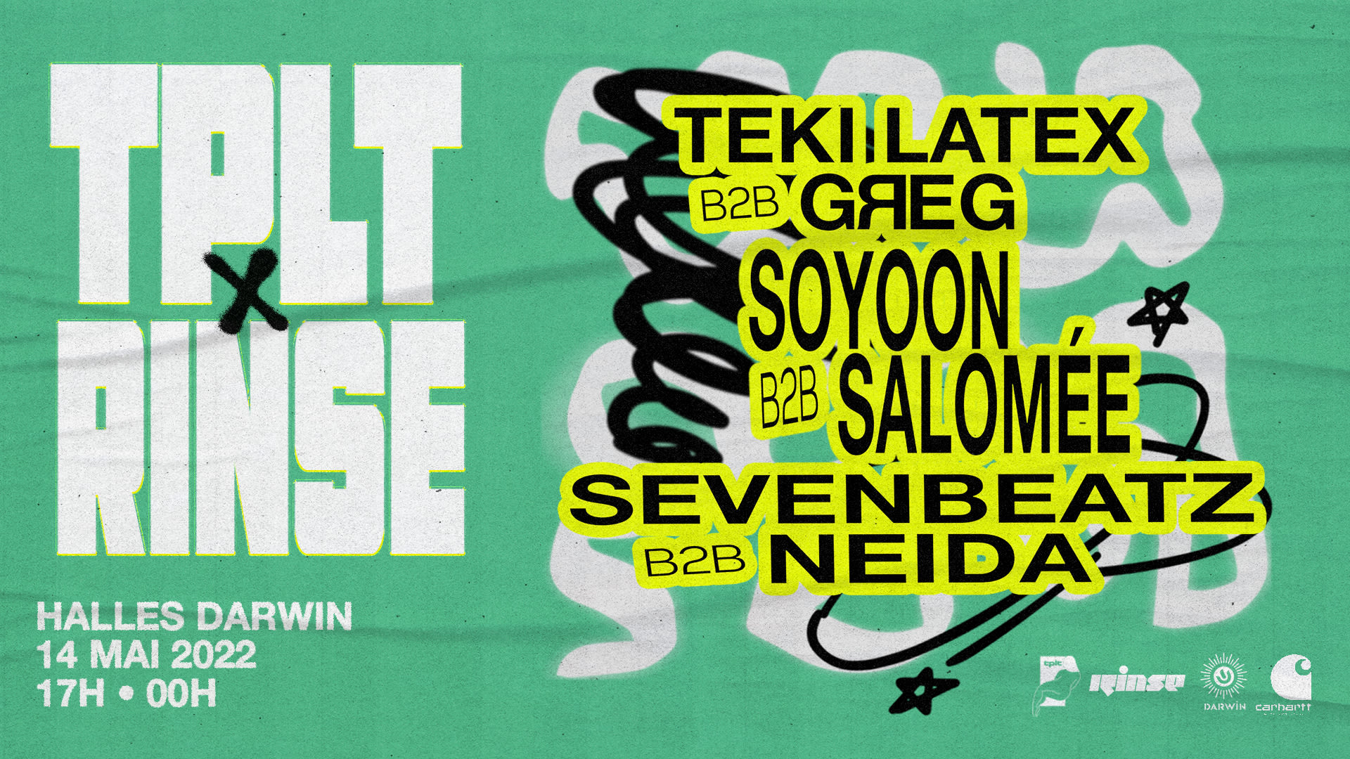 Tplt X Rinse Invitent Teki Latex, Gяeg, Soyoon, Salomée (...)