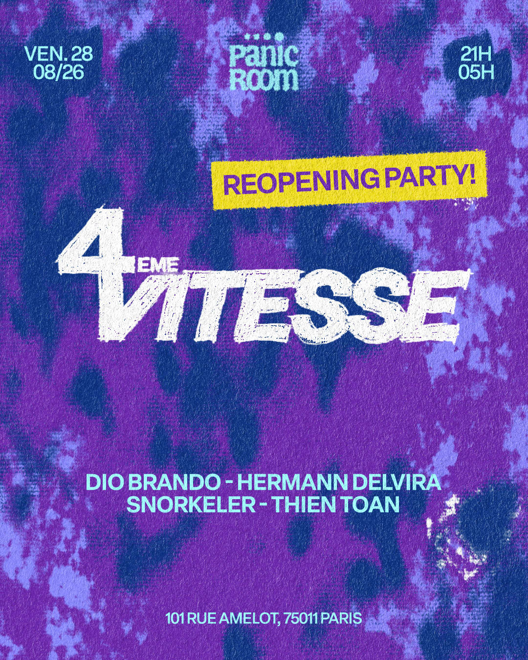 Panic Reopening Party : 4eme Vitesse