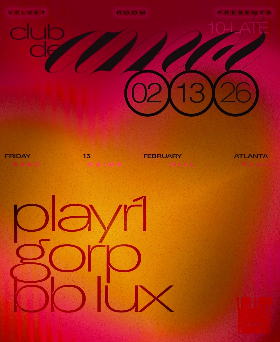 Velvet Room Feb 13 @ Azzura