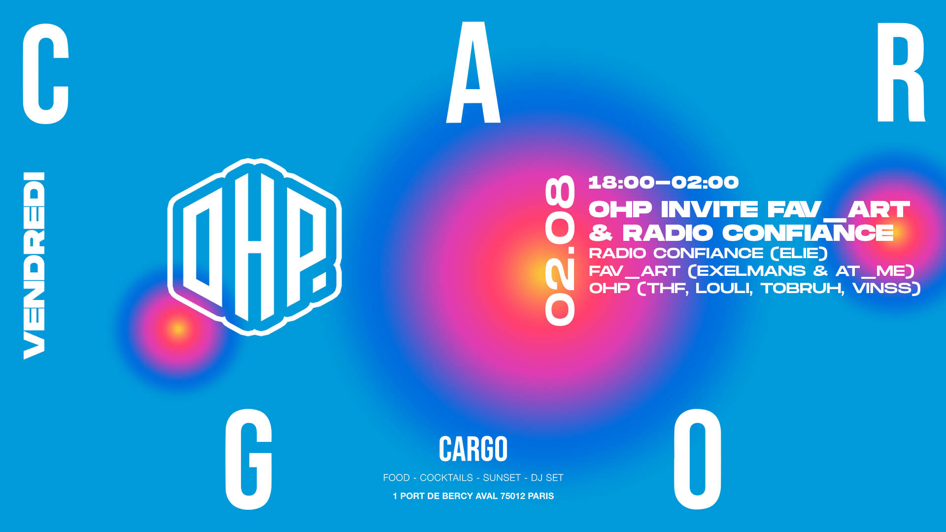 Cargo X Ohp Invite Fav_Art & Radio Confiance
