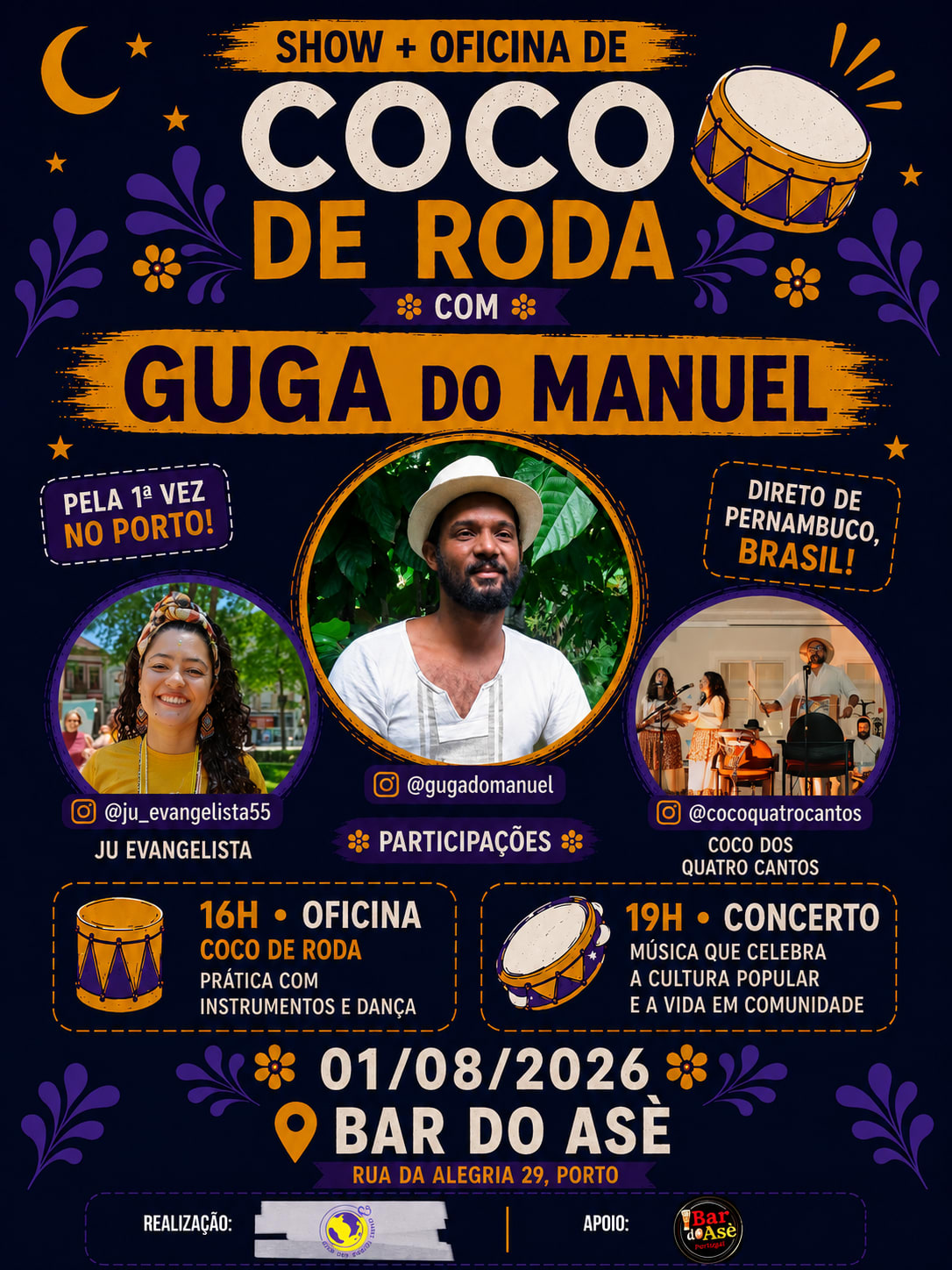 Coco De Roda Com Guga Do Manuel | Porto