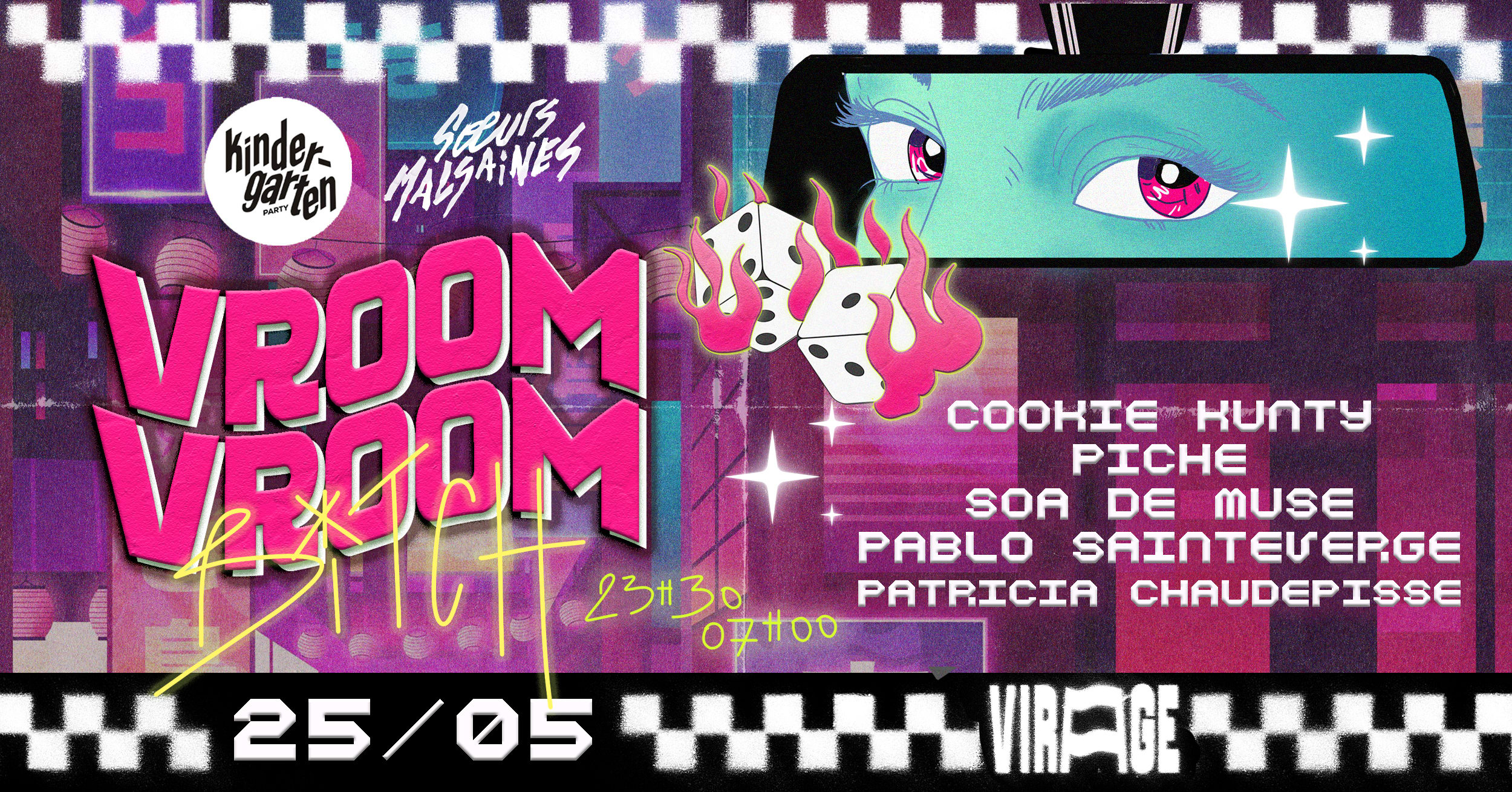 Vroom Vroom Bitch : Soeurs Malsaines X Kindergarten