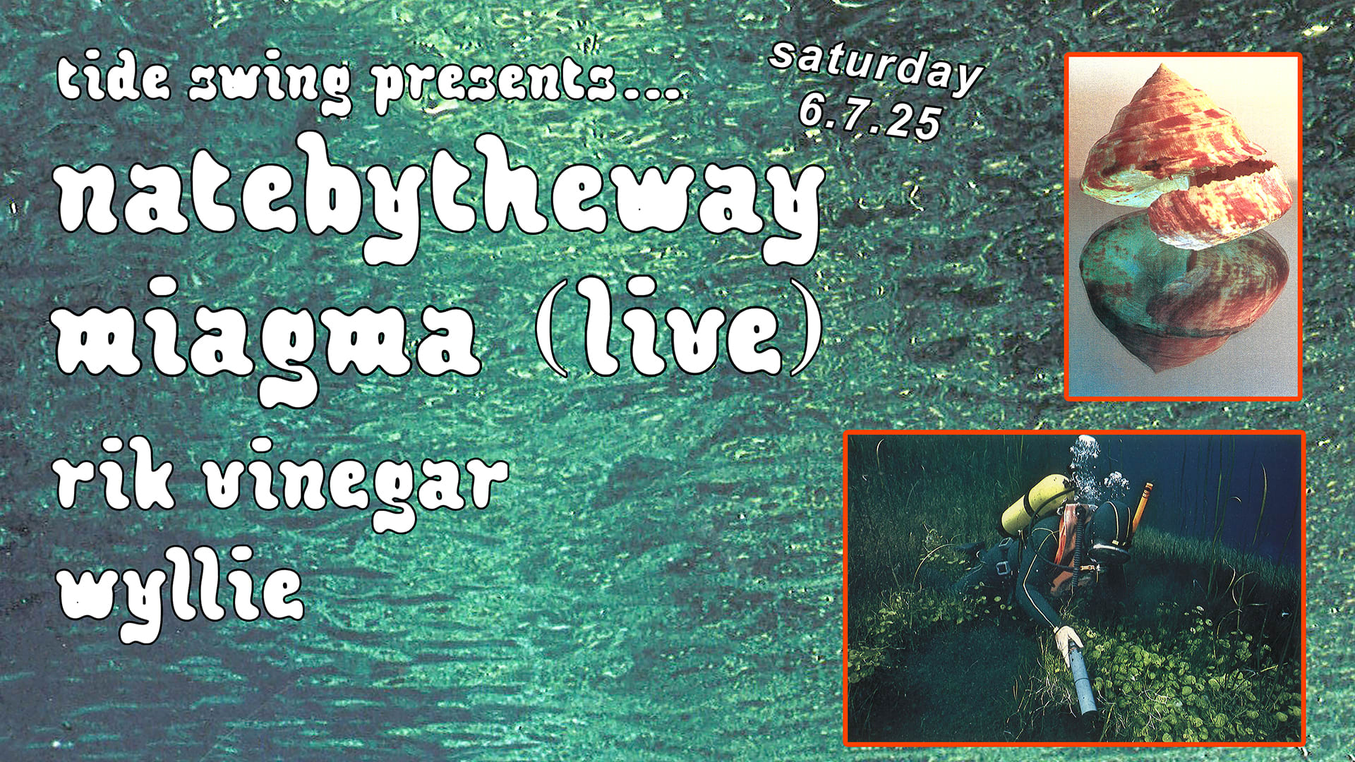 Tide Swing //// Presents Natebytheway + Miagma (Live)