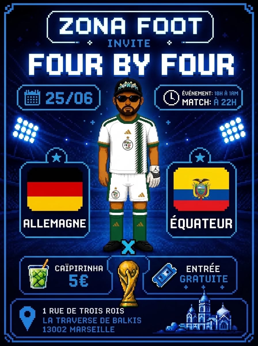 Zona Foot - Coupe Du Monde I Match X Dj Four By Four
