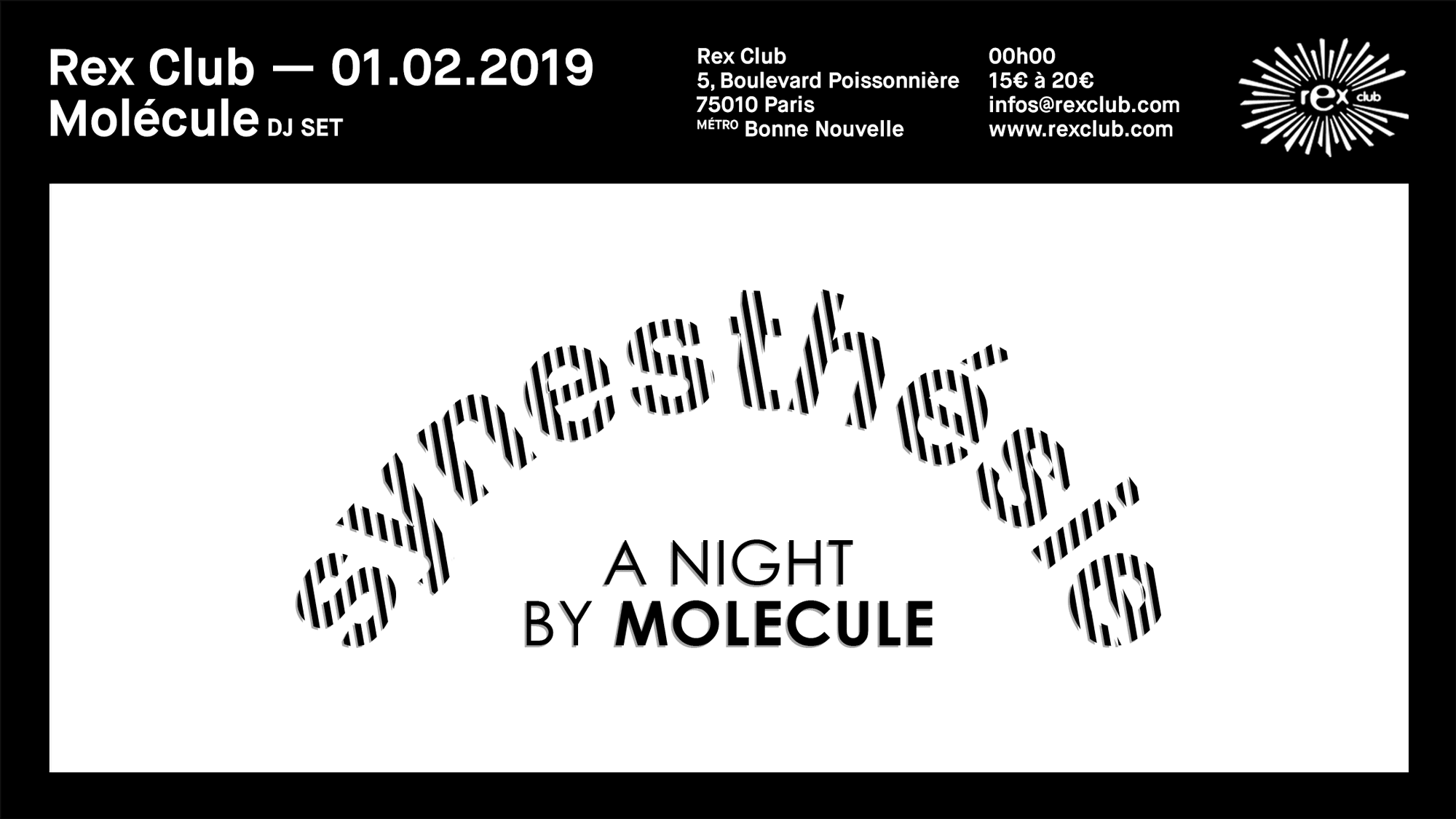 Synesthesie : A Night By Molecule W/ Andrew Claristidge & Zpkf