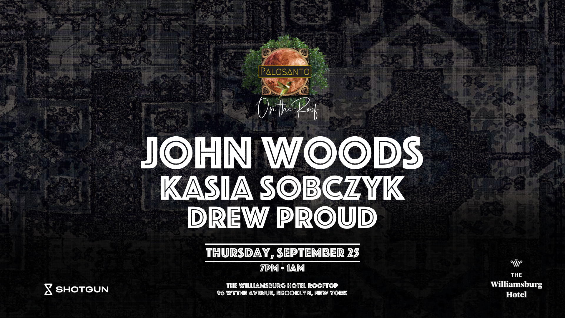 On The Roof John Woods Kasia Sobczyk Drew Proud Shotgun Tickets On The Roof John Woods Kasia Sobczyk Drew Proud Shotgun Tickets