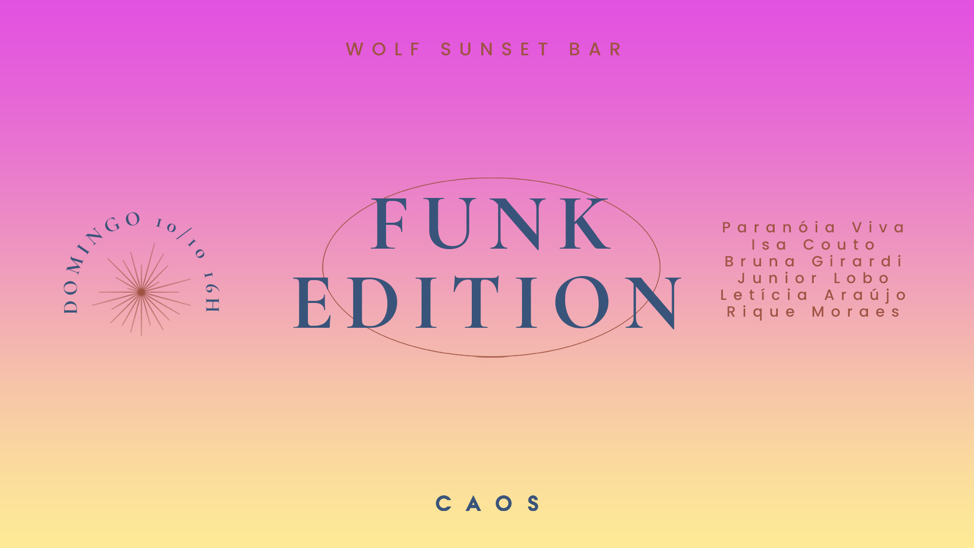 🎫 Wolf Sunset Bar Funk Edition no Caos