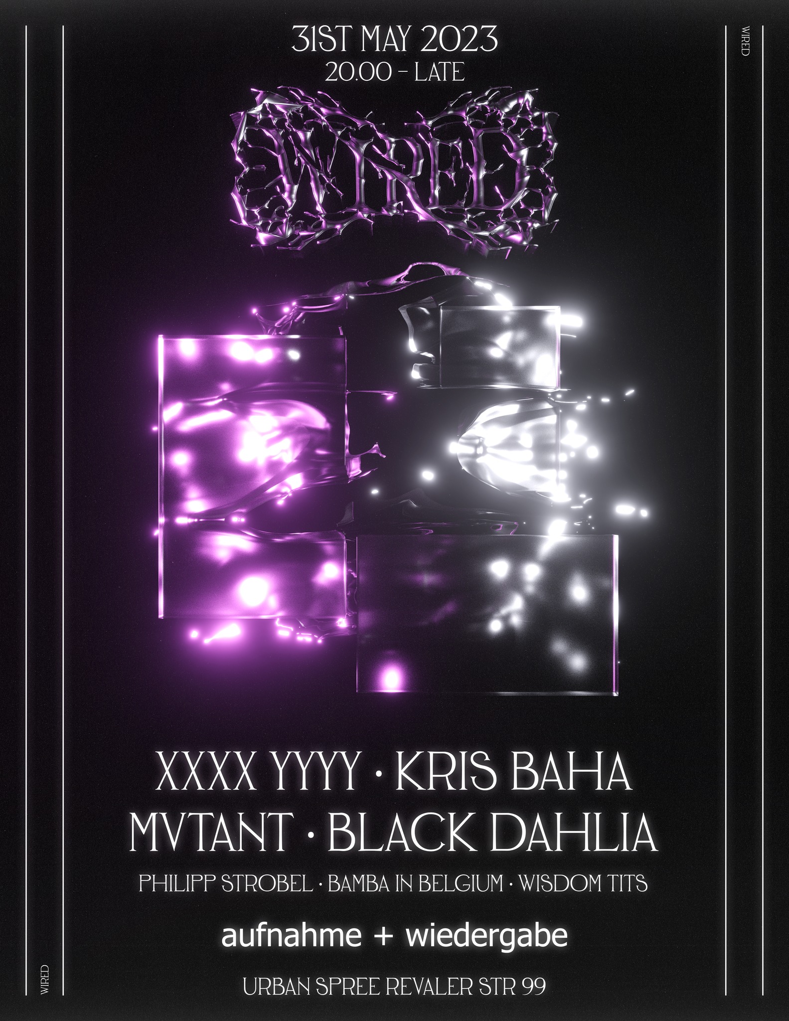 NASTY CHURCH vol 0.9 / 黒侍 / DJ 2HI Wired // A+W : Xxxx Yyyy, Kris Baha, Mvtant, Black Dahlia