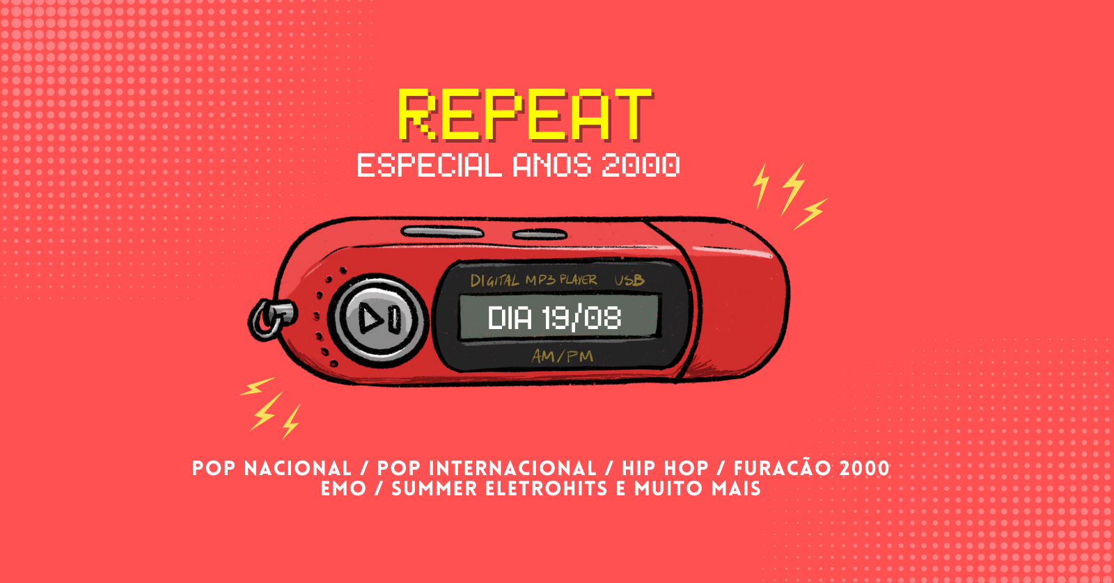 2000 na Selva!, Pop, Rock, Hip Hop, Eletrohits, Emo & Funk!, ( Sábado